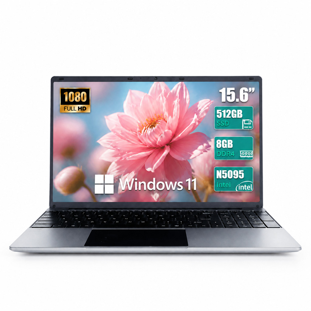 2026 Laptop Computer 15.6" Office 2024 Intel CPU 8GB RAM & 512GB Storage Win 11