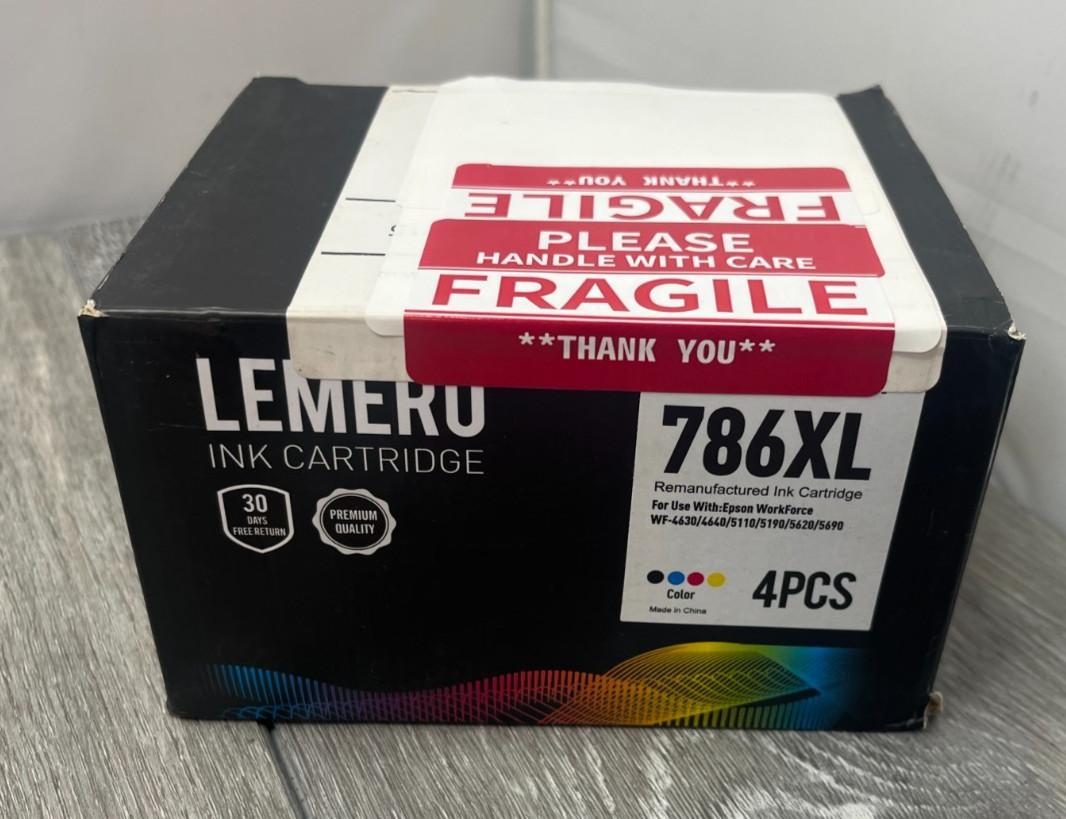 4pcs Lemero 786XL Reman. Ink Cartridges Fit/For Epson Workforce, OTHER