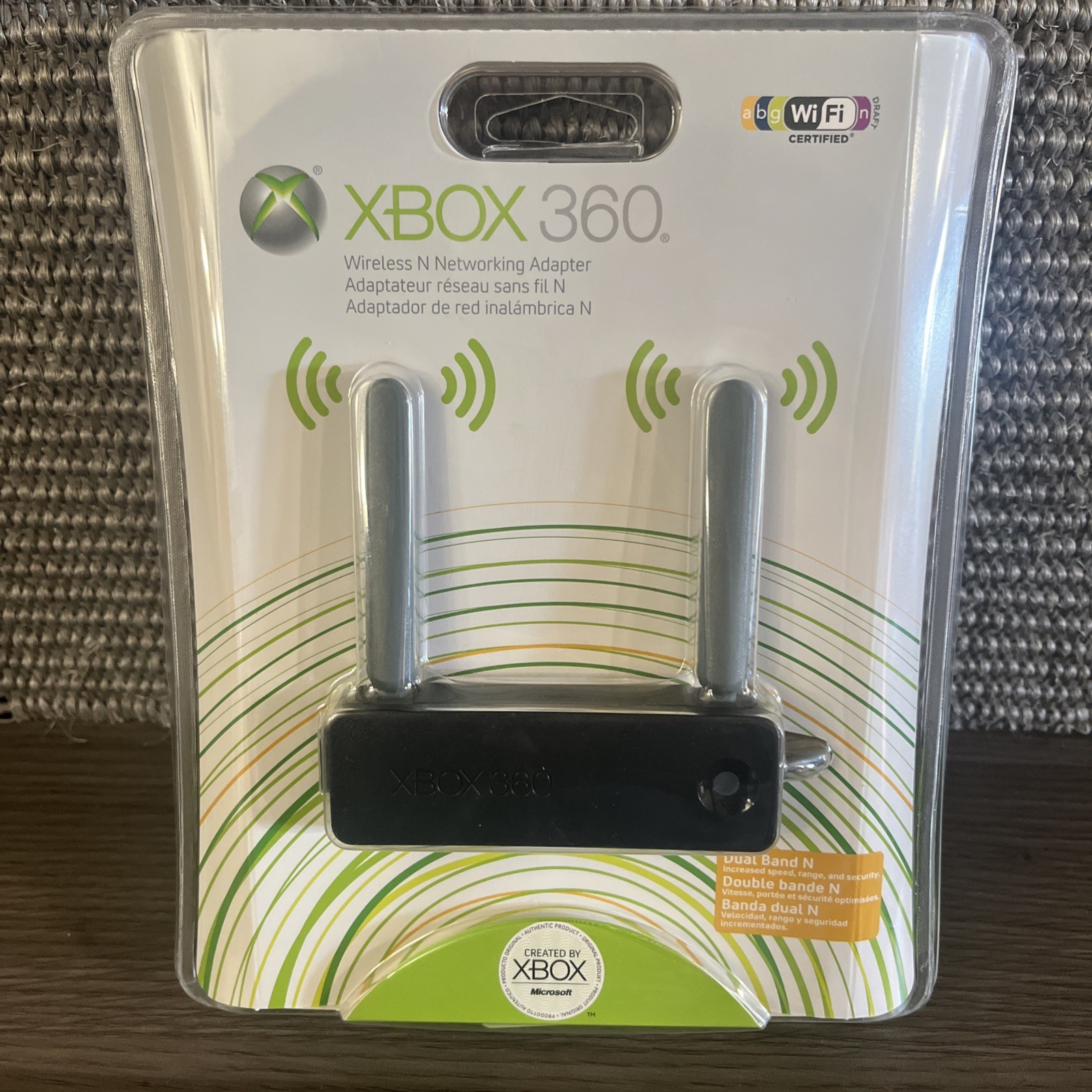 Official Microsoft Xbox 360 Wireless N Networking Adapter Dual Band N NEW SEALED
