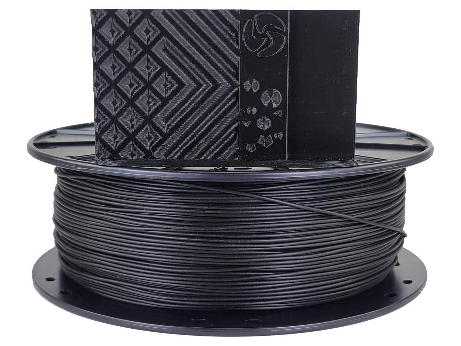Premium PLA+ 3D Filament - Midnight Black, 1.75mm, 1kg, Easy to Print, USA Made