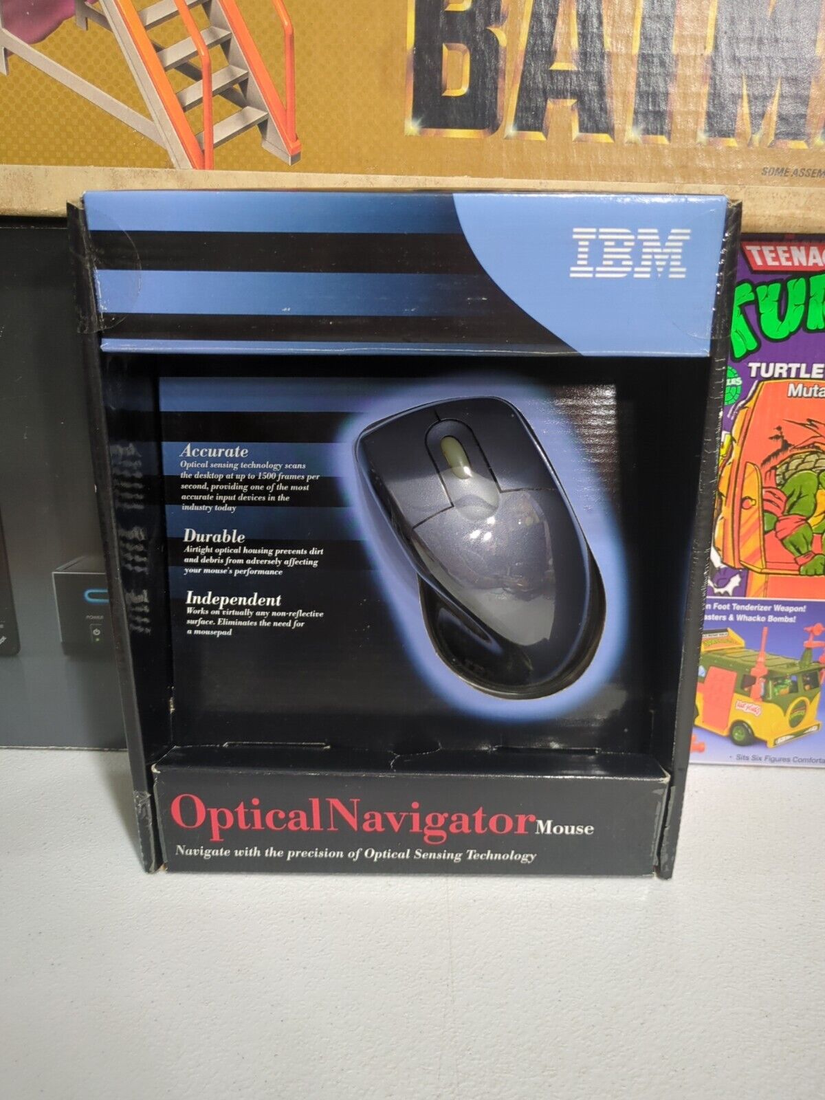 RARE IBM 19K2002 | Optical Navigator Mouse | NEW Vintage PC Accessories
