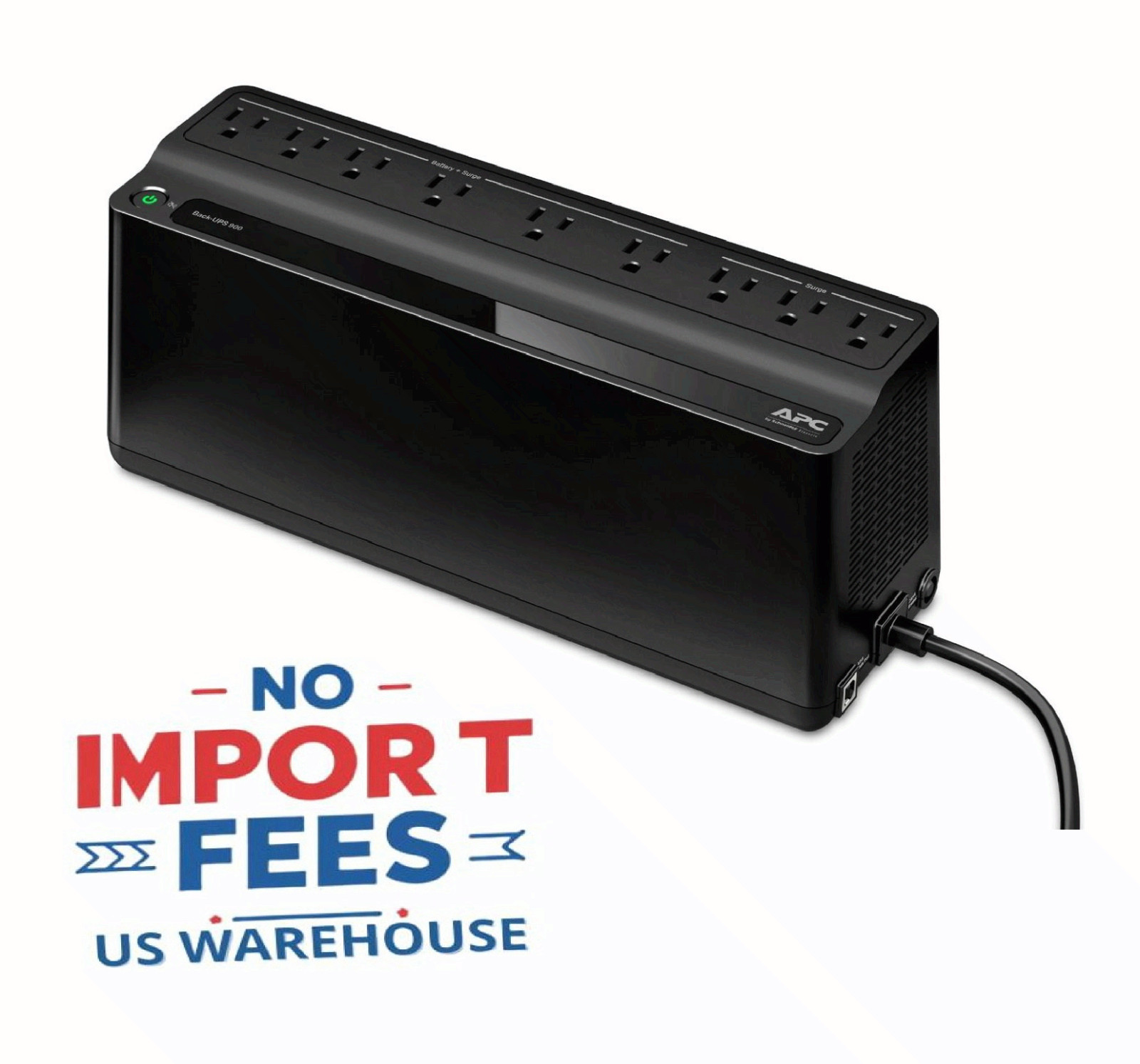 NEW APC Back-UPS 900VA 9 Outlet Battery Backup and Surge Protector Power Black