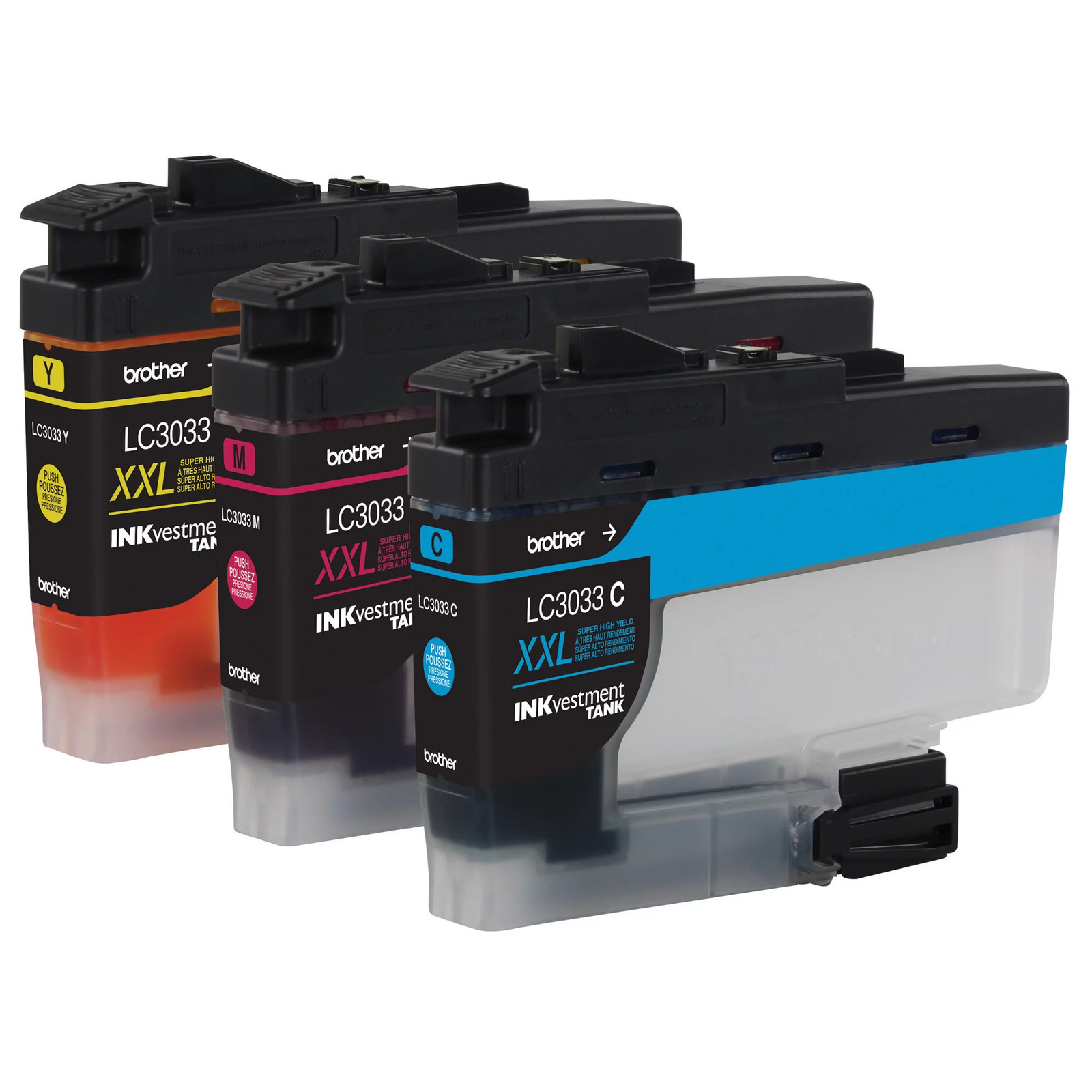 Brother LC30333PKS Super High-yield 3-Pack Color INKvestment Tank Printer Ink