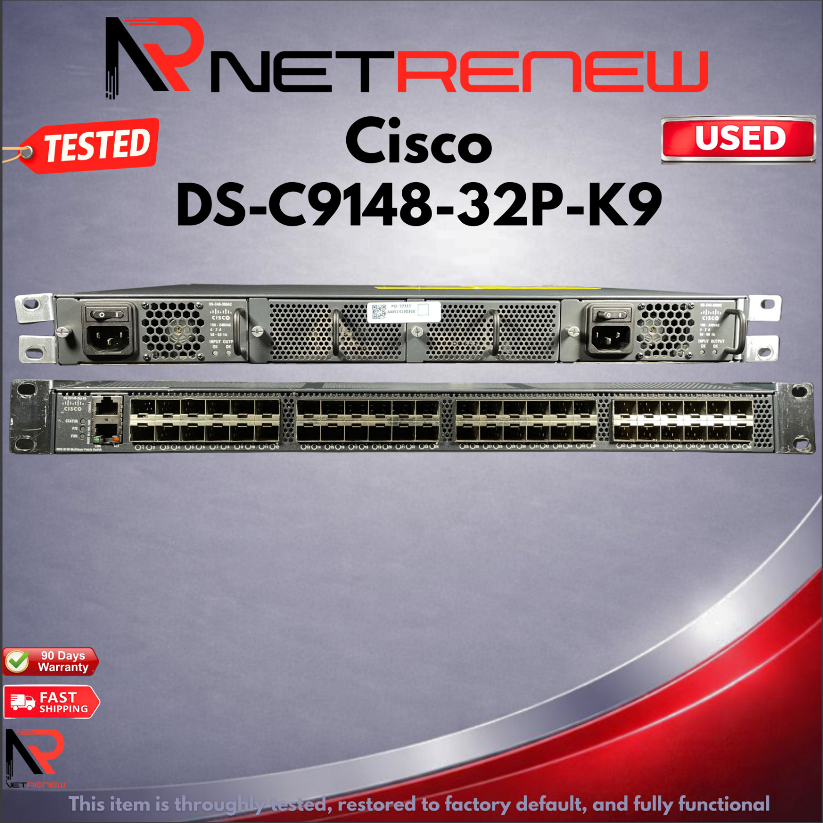 Cisco DS-C9148-32P-K9 MDS 9148 Fabric Switch
