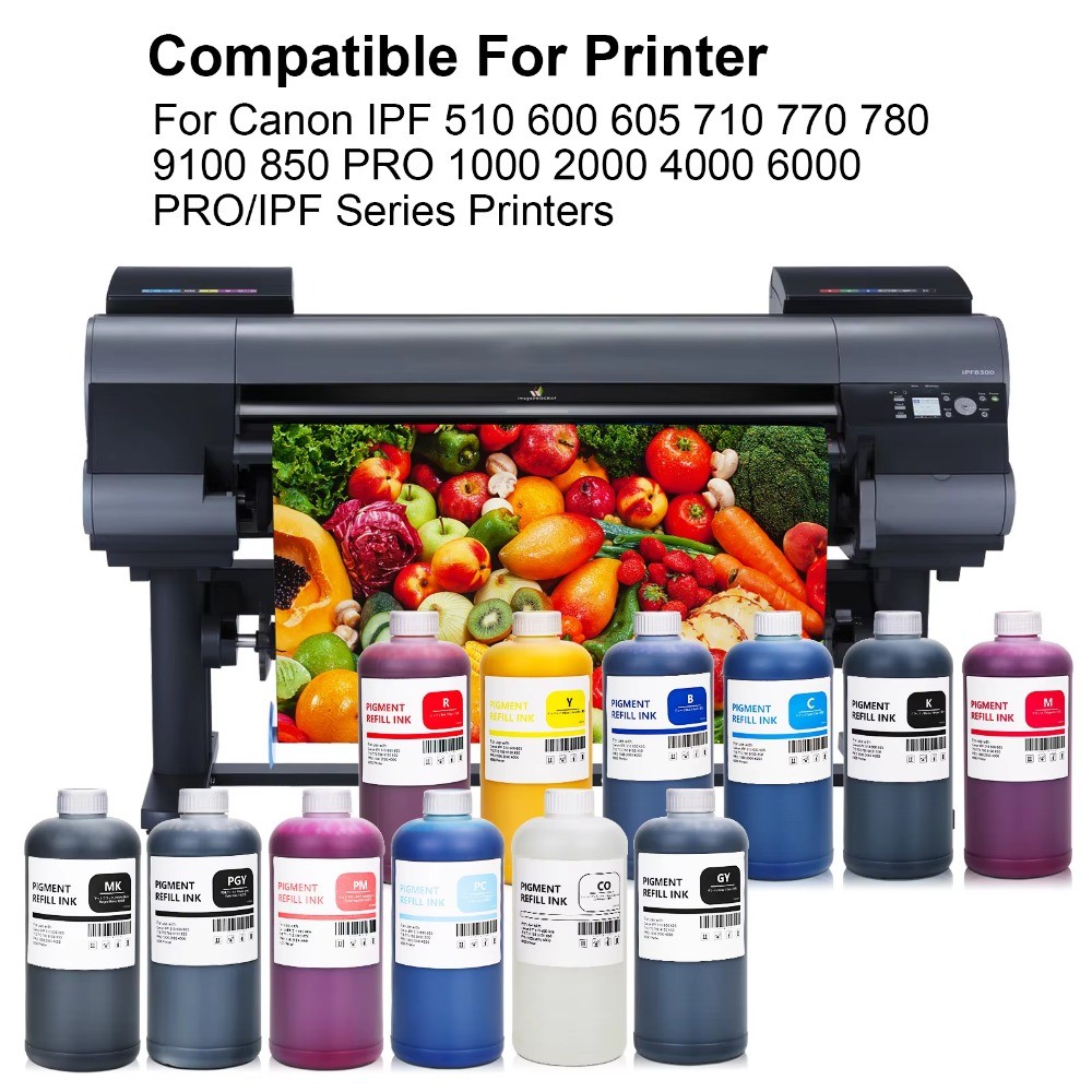 12-Color 1000ml PFI-1700 Pigment Ink for Canon IPF/PRO Series Printers
