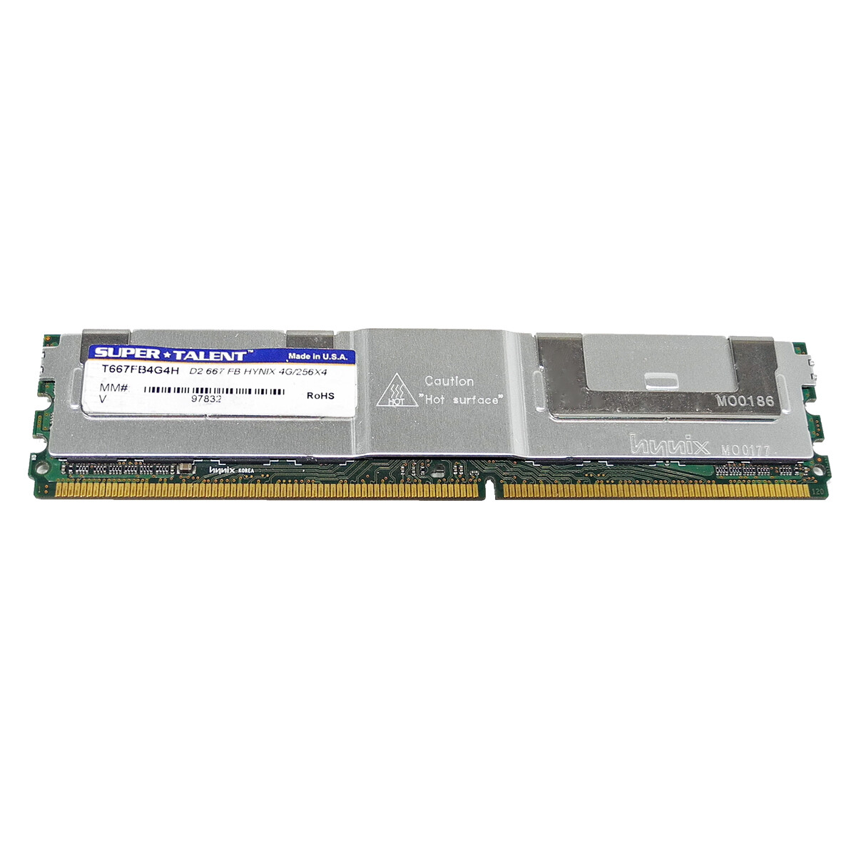 Super Talent T667FB4G4H Hynix 4G/256x4 4GB PC2-5300 Server RAM FB ECC DDR2-667