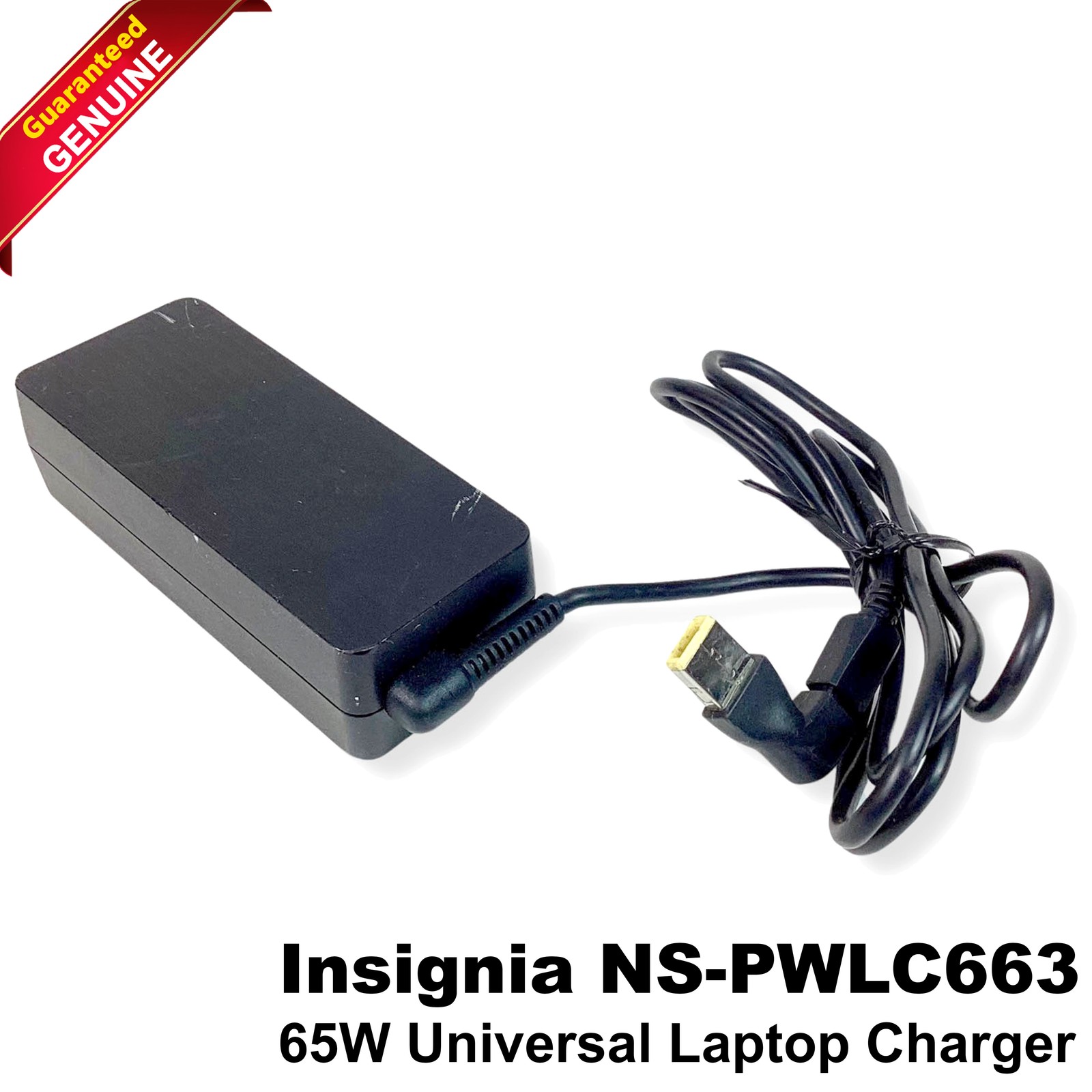 Genuine Insignia 65W AC Power Adapter & Laptop Charger Cable NS-PWLC663