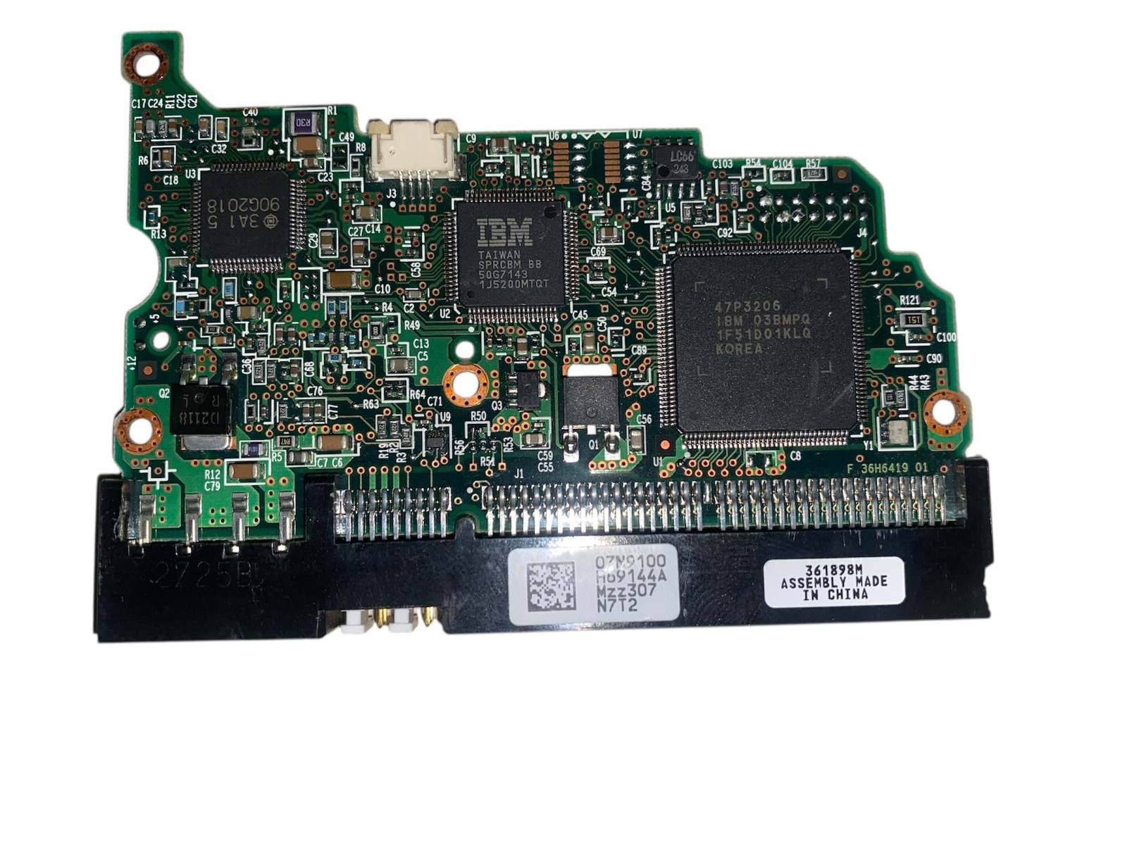 IBM Hitachi PCB only 07N9100 (IC35L060AVVA07-0) CONTROLLER 47P3206