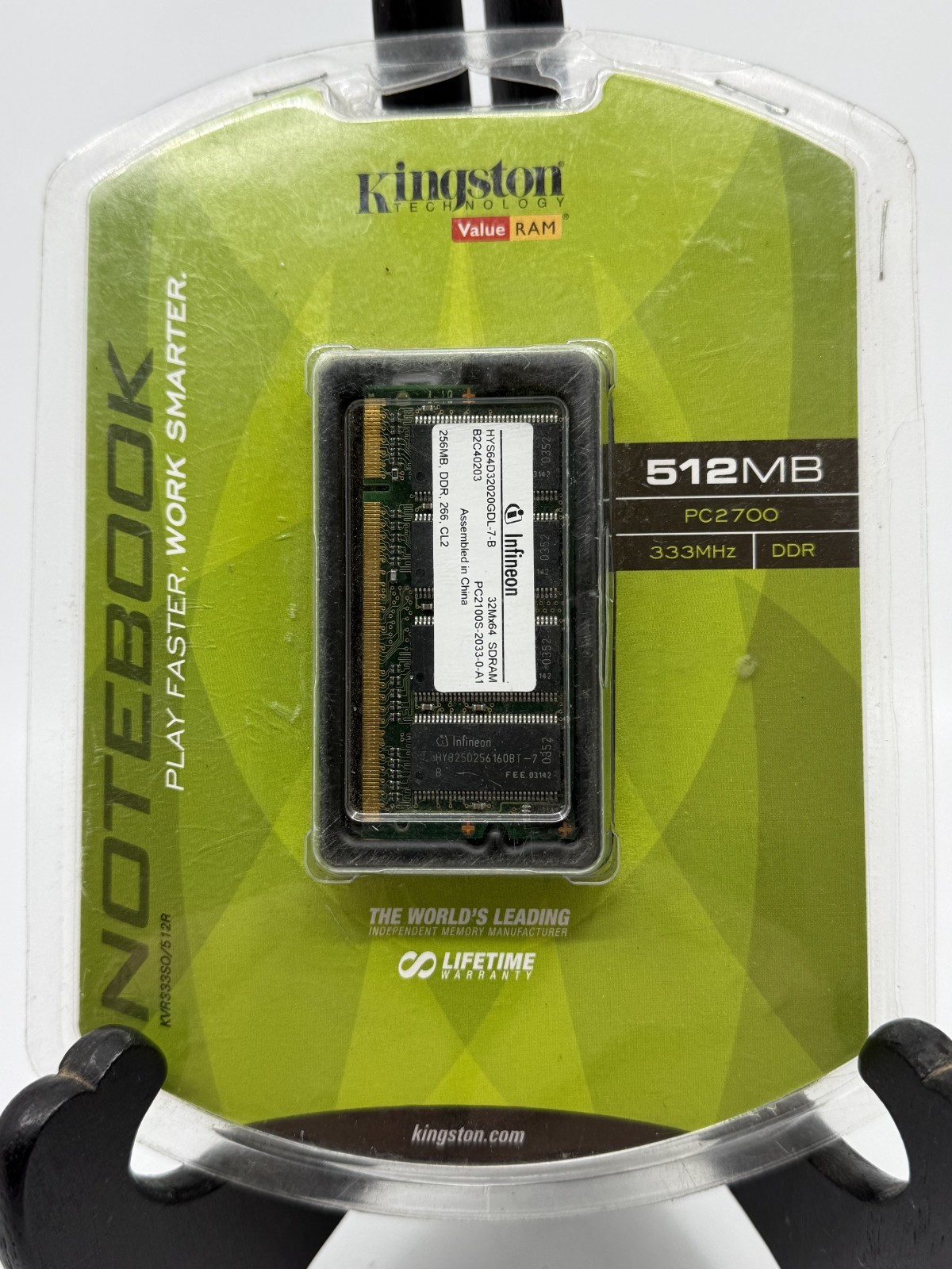 Kingston ValueRAM 512MB 333MHz PC2700 DDR Memory - NEW