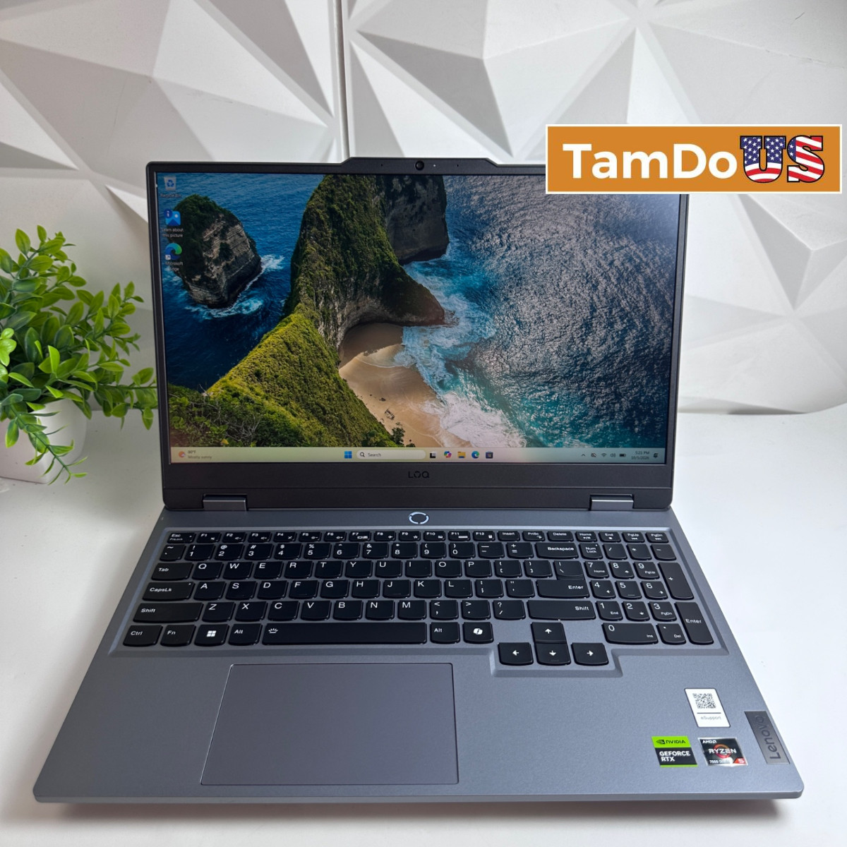 Lenovo LOQ 15ARP9 15.6" 144Hz, Ryzen 5 7235HS, 16GB DDR5 ,512GB SSD, RTX 4050