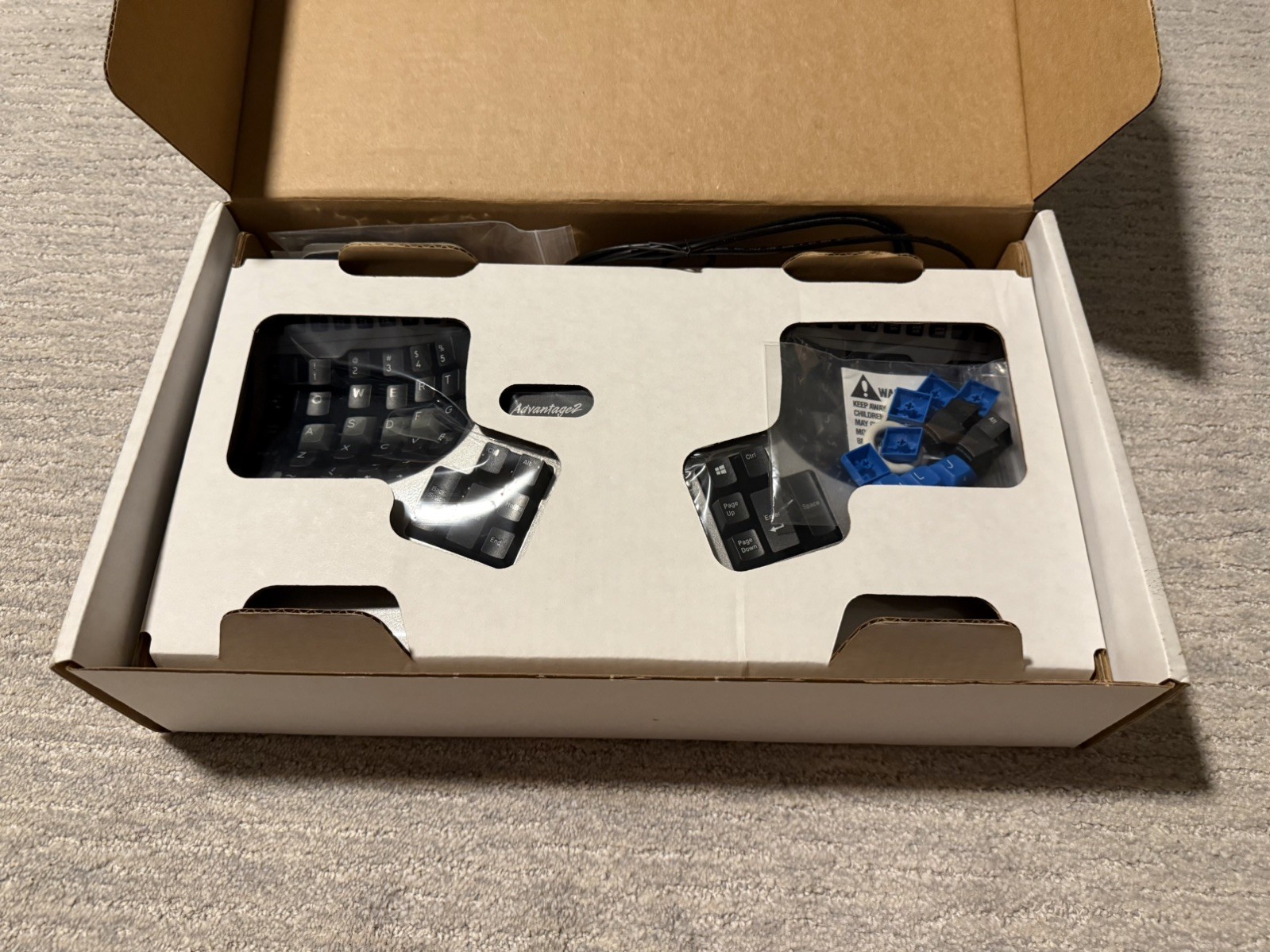Kinesis Advantage2 Silver Ergonomic Keyboard (KB605)