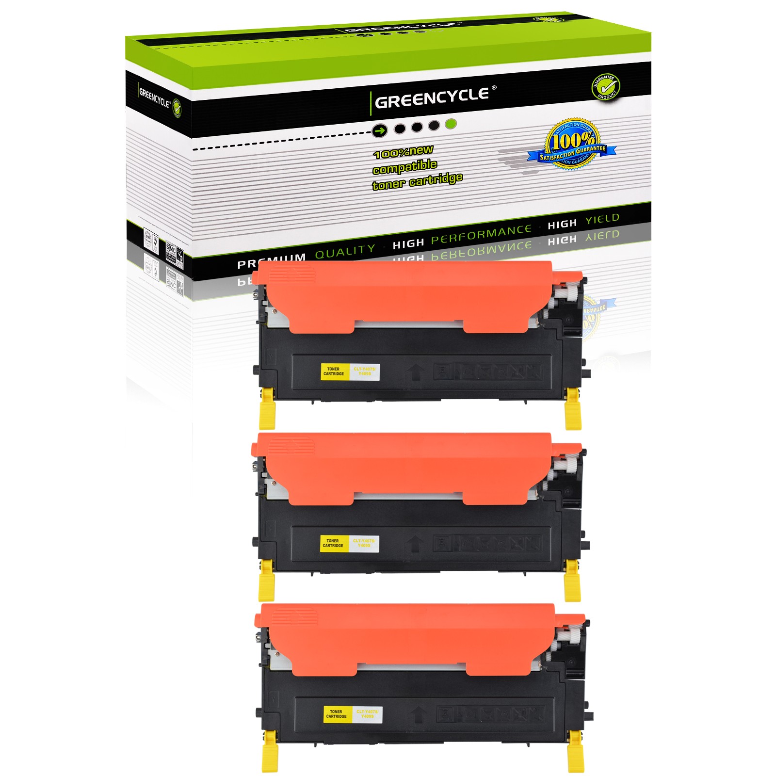 3× Yellow CLT-409S TONER Fit For Samsung Color CLP-315 CLP-3170 CLX-3170n 3170fn
