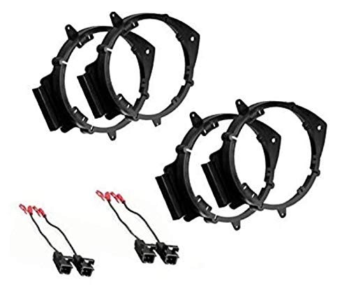 Audio 2 Pair 6+-Inch 6 6.5 6.75 Car Speaker Install Adapter Mount Bracket Plates