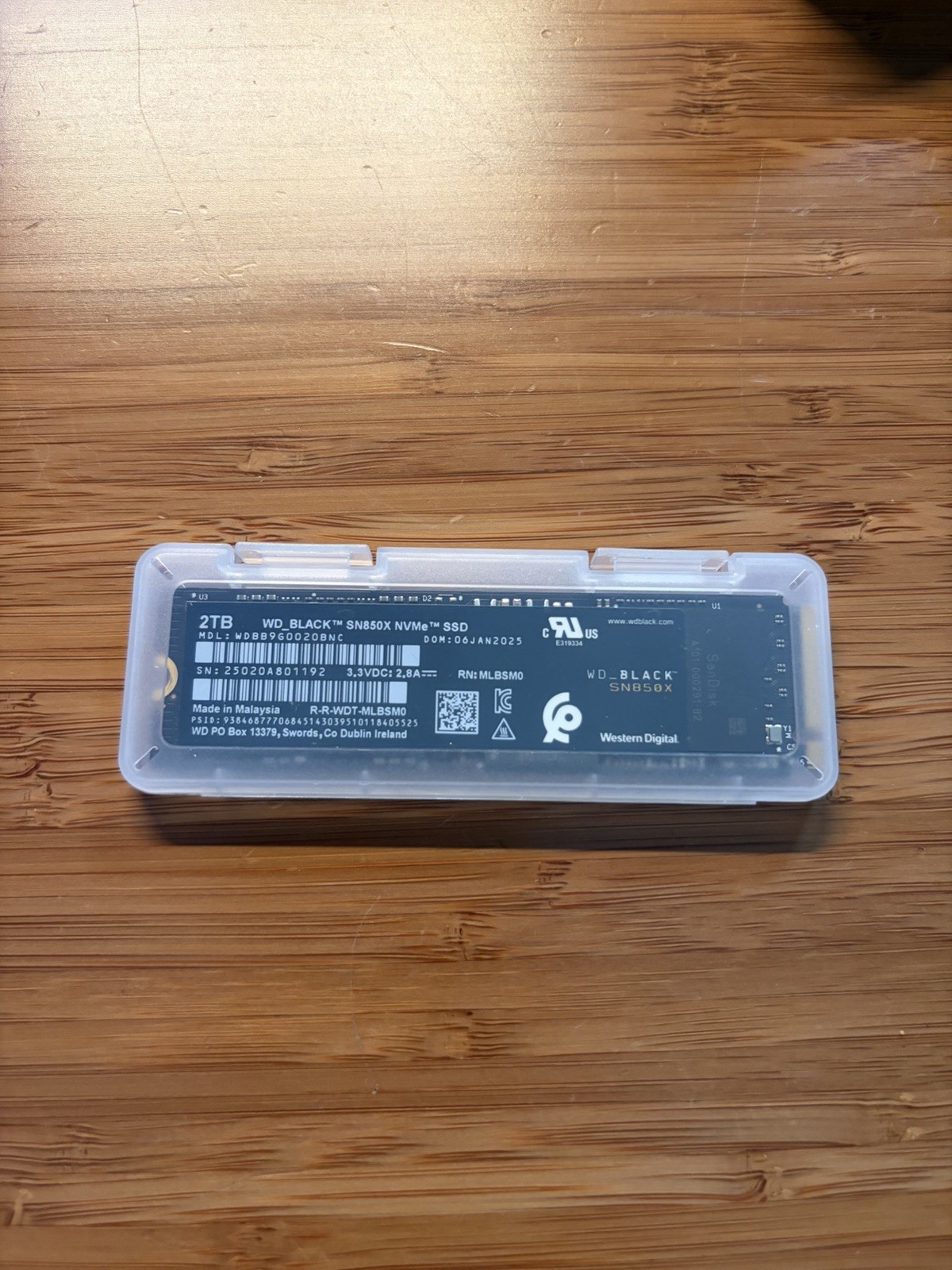 WD_BLACK SN850X 2TB NVMe M.2 PCIe Gen4 SSD - 98% Health