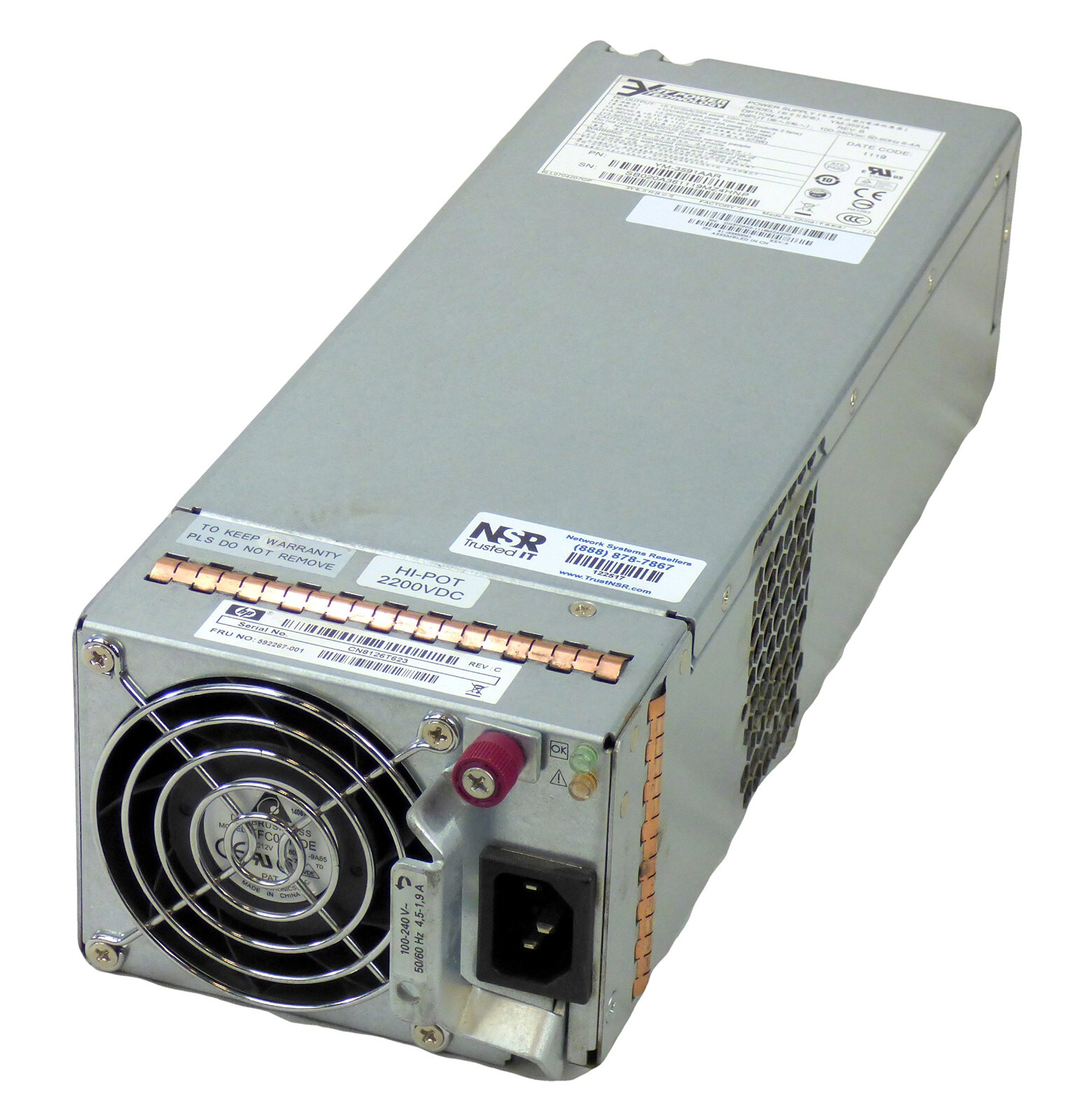 HP 592267-001 595W Power Supply 481320-001