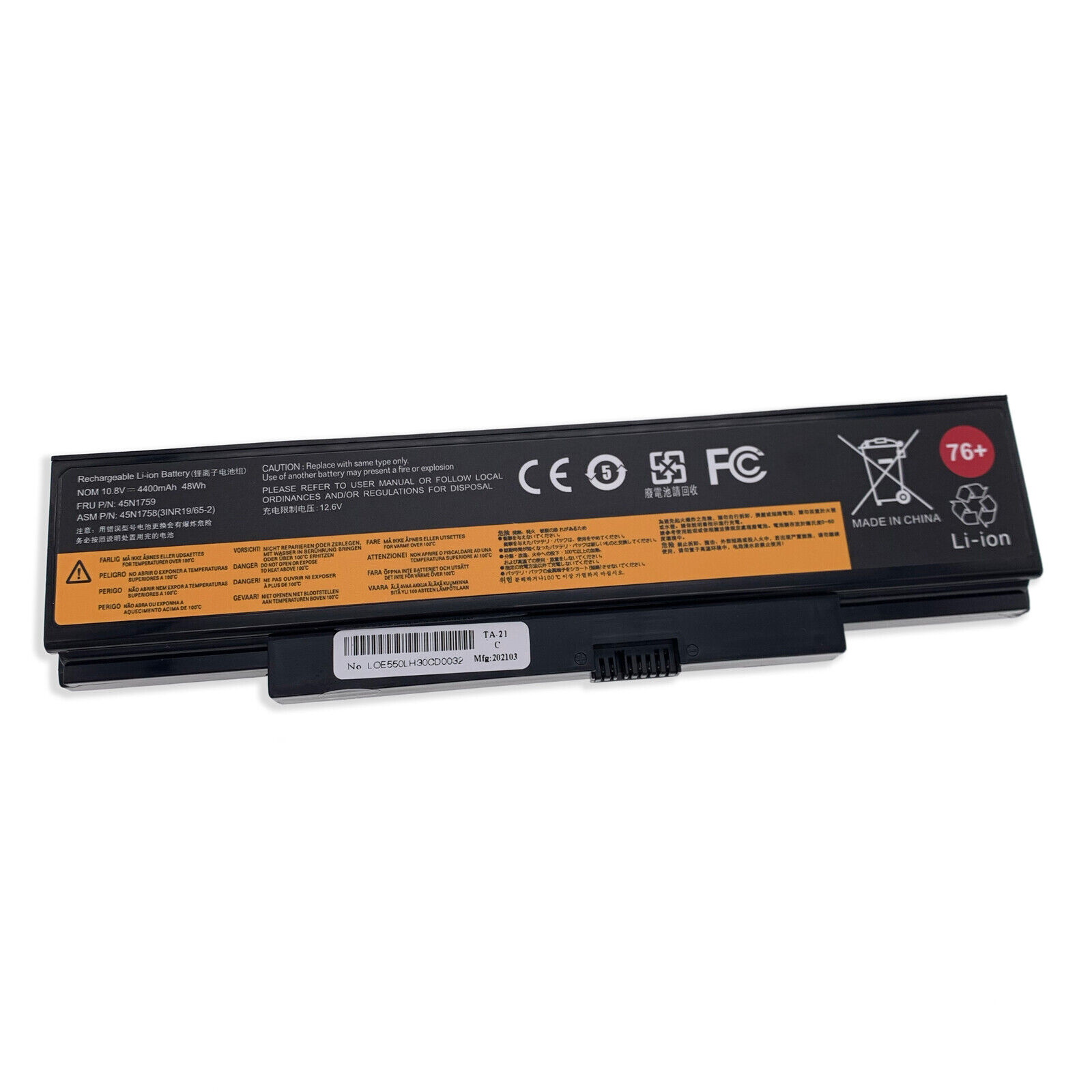 New 76+ 45N1760 45N1761 45R6758 Battery for Lenovo ThinkPad E550 E550C E555 E560