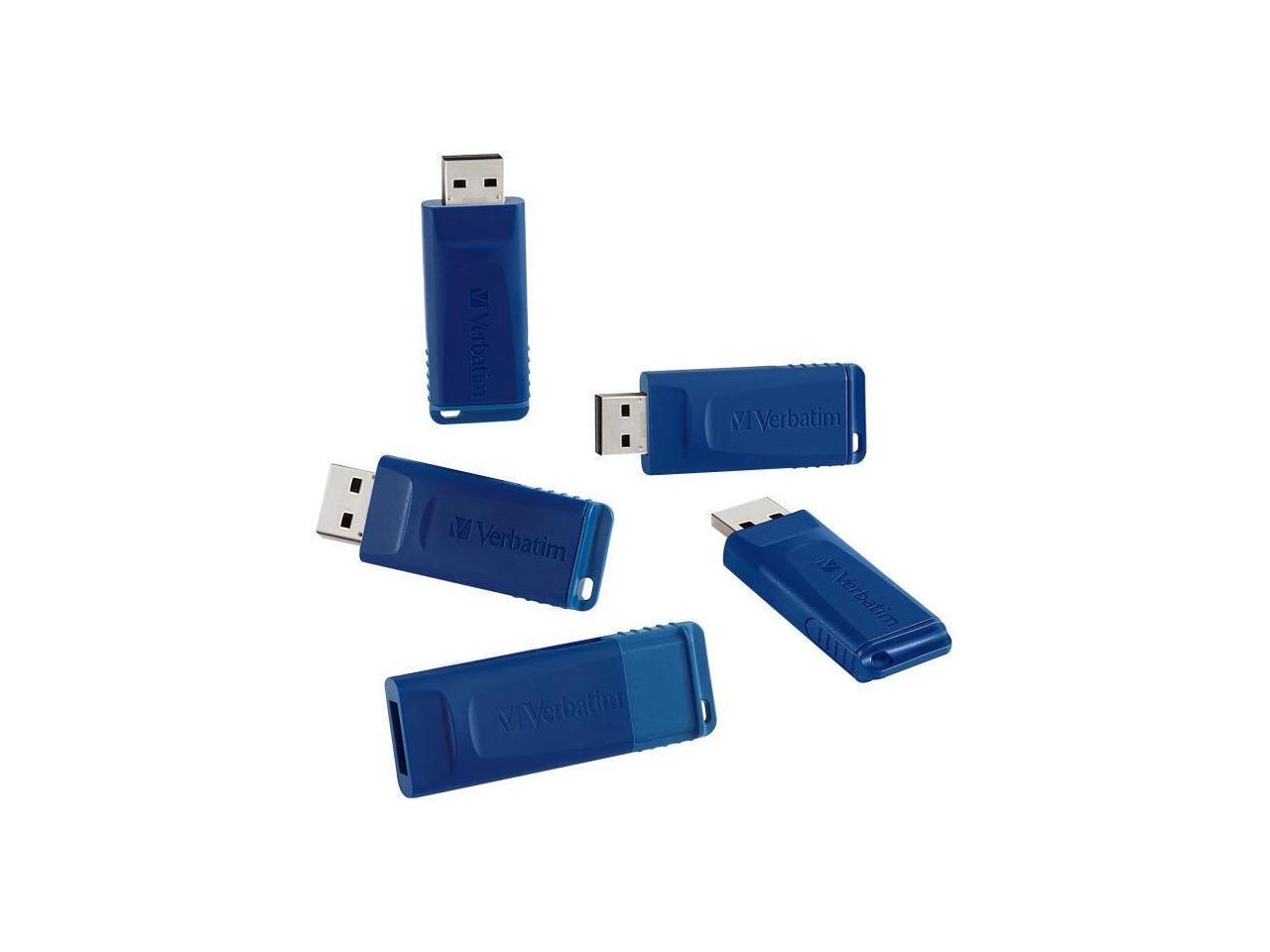 VERBATIM CORPORATION 99810 5PK 16GB USB FLASH DRIVE BLUE