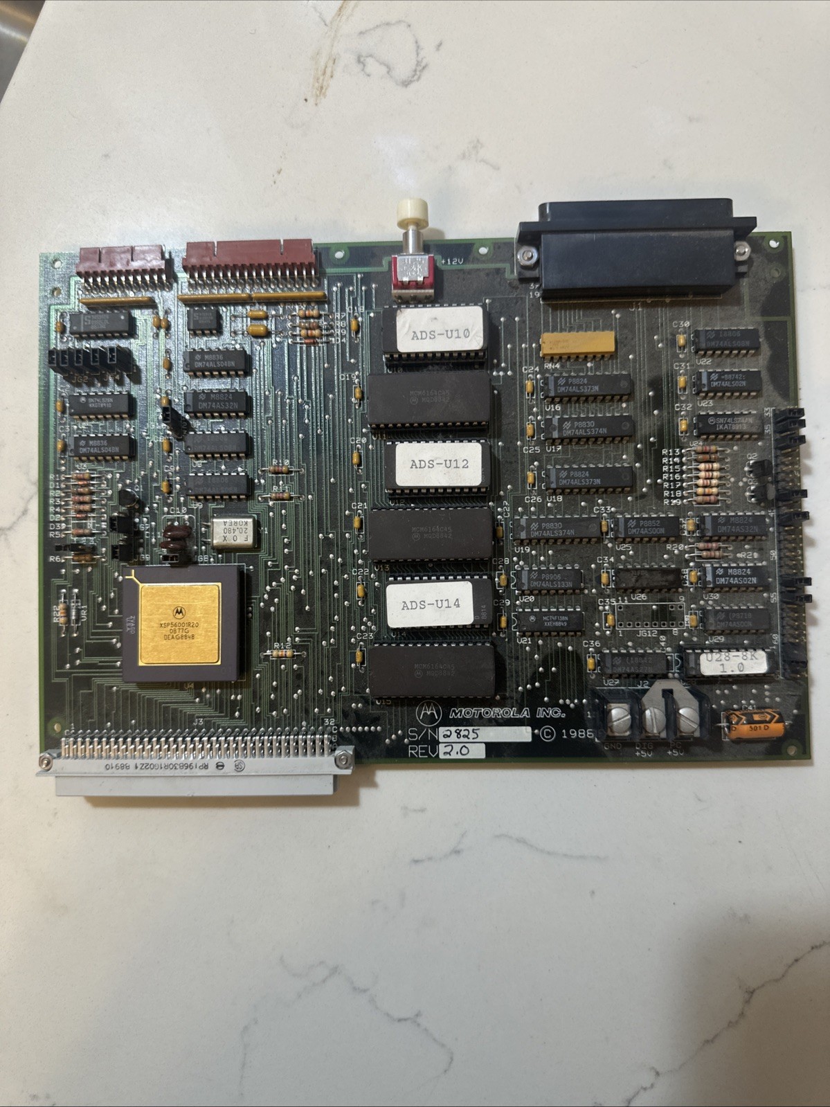 Ultra Rare Vintage 1986 Motorola M68000 ADS Development Board Gold XC68020 CPU