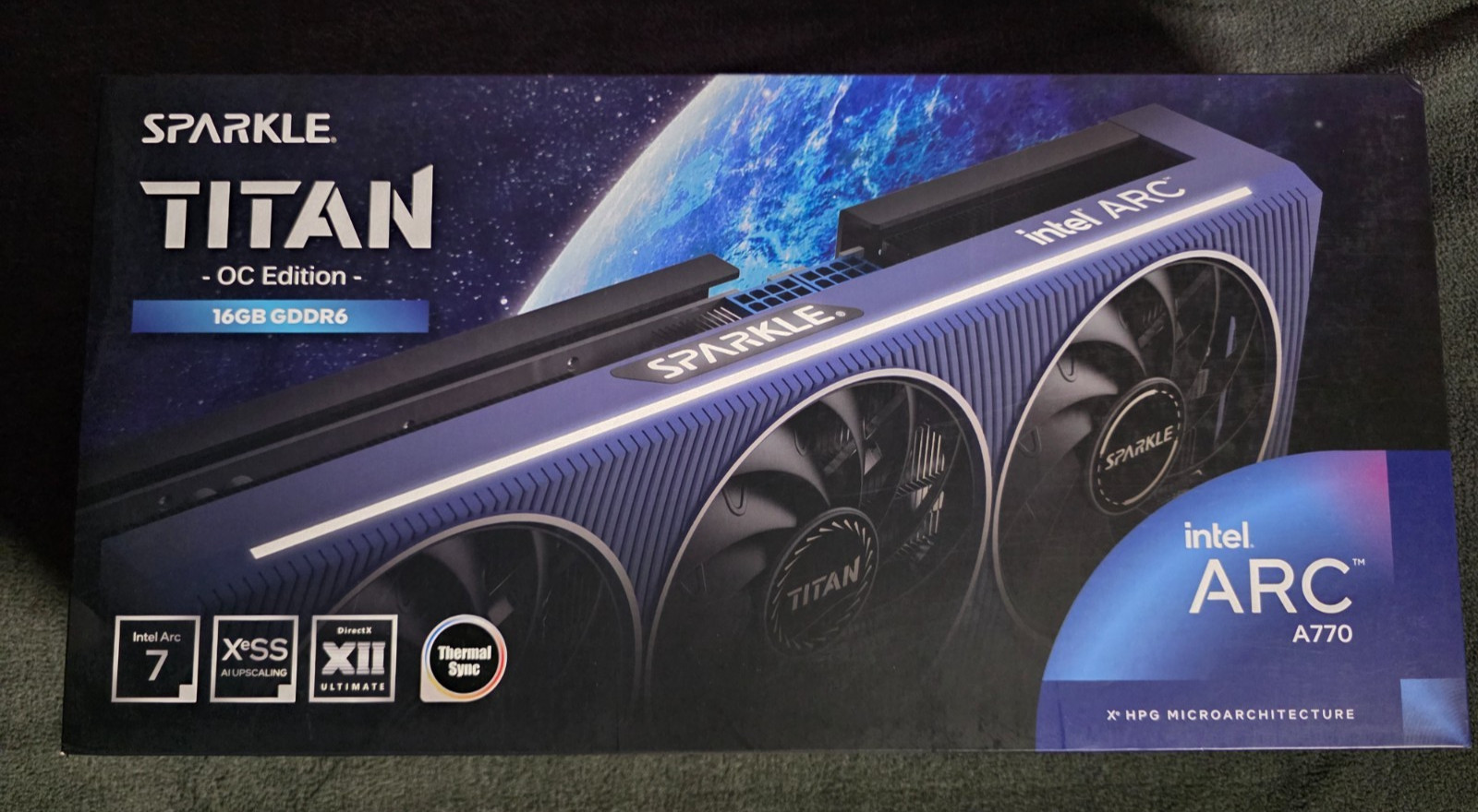 SPARKLE Intel Arc A770 TITAN OC Edition 16GB Graphics Card SA770T-16GOC