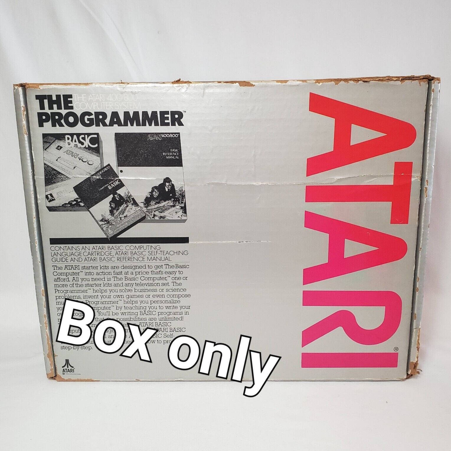 BOX ONLY  VTG Atari The Programmer 400 /800 Computer System BOX ONLY Replacement