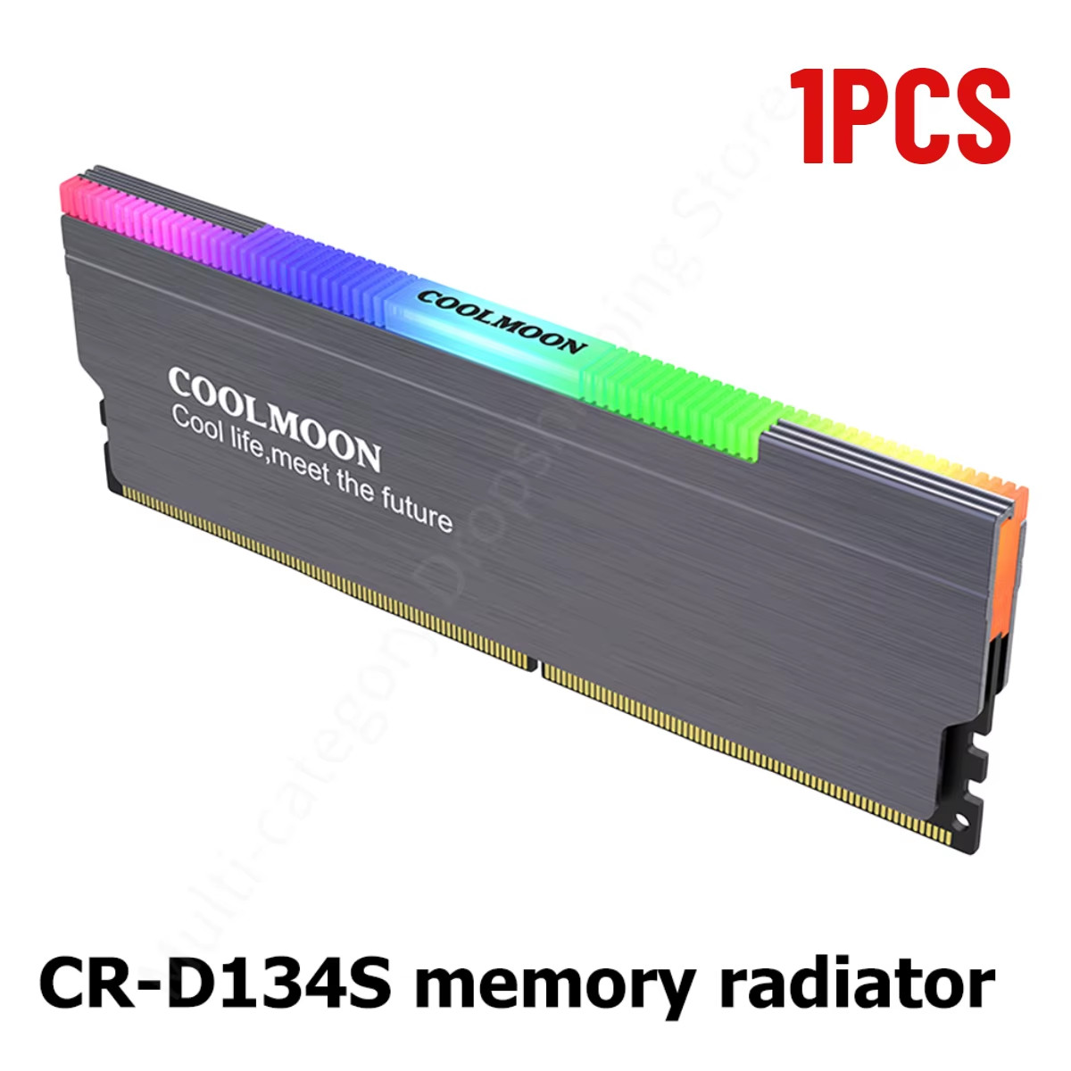 COOLMOON ARGB RAM Heatsink 1/2/3/4pc 5V 3-Pin RGB DDR3 DDR4 Memory Cooler