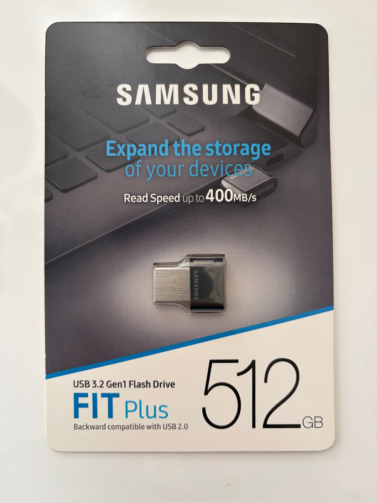New Samsung 512GB FIT Plus USB 3.2 Gen 1 Type-A Flash Drive MUF-512AB/AM NEW