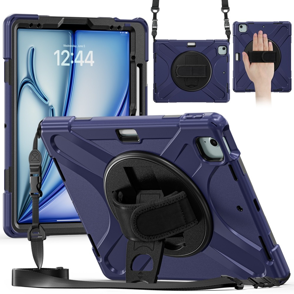 For iPad Air 13" 2026 Pro 12.9" Shockproof Heavy Duty Case Rotating Stand Cover