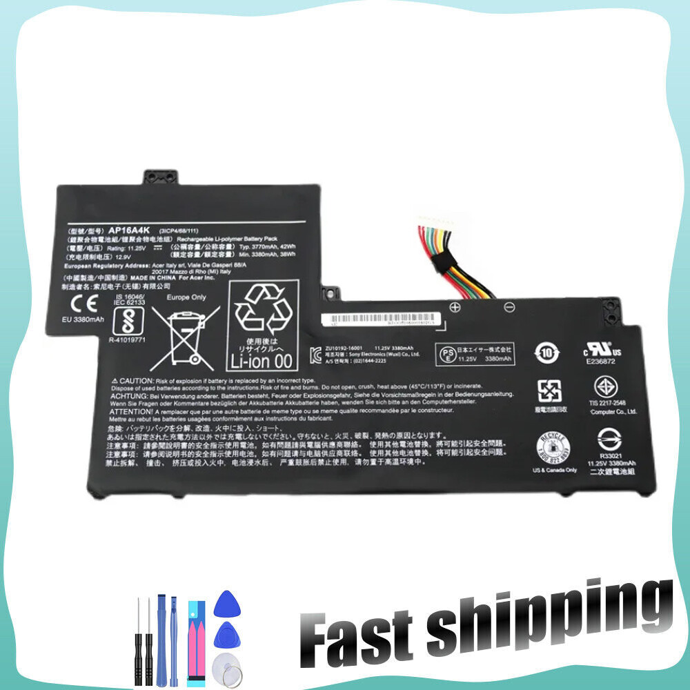 AP16A4K Battery for Acer Swift 1 SF113-31 ASPIRE 11 AO1-132 N16Q9 NE132