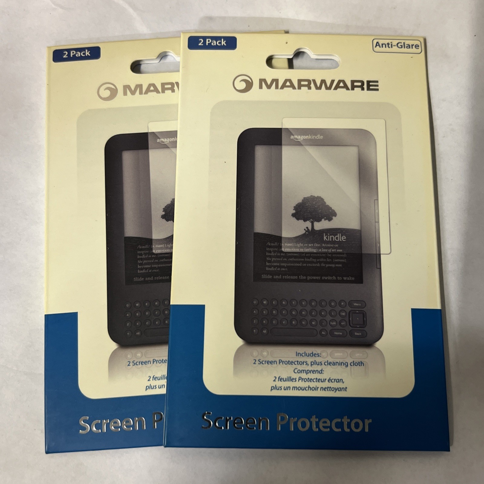 (2) Marware Anti Glare 2-Packs Clear Screen Protector For Amazon Kindle 6” NEW