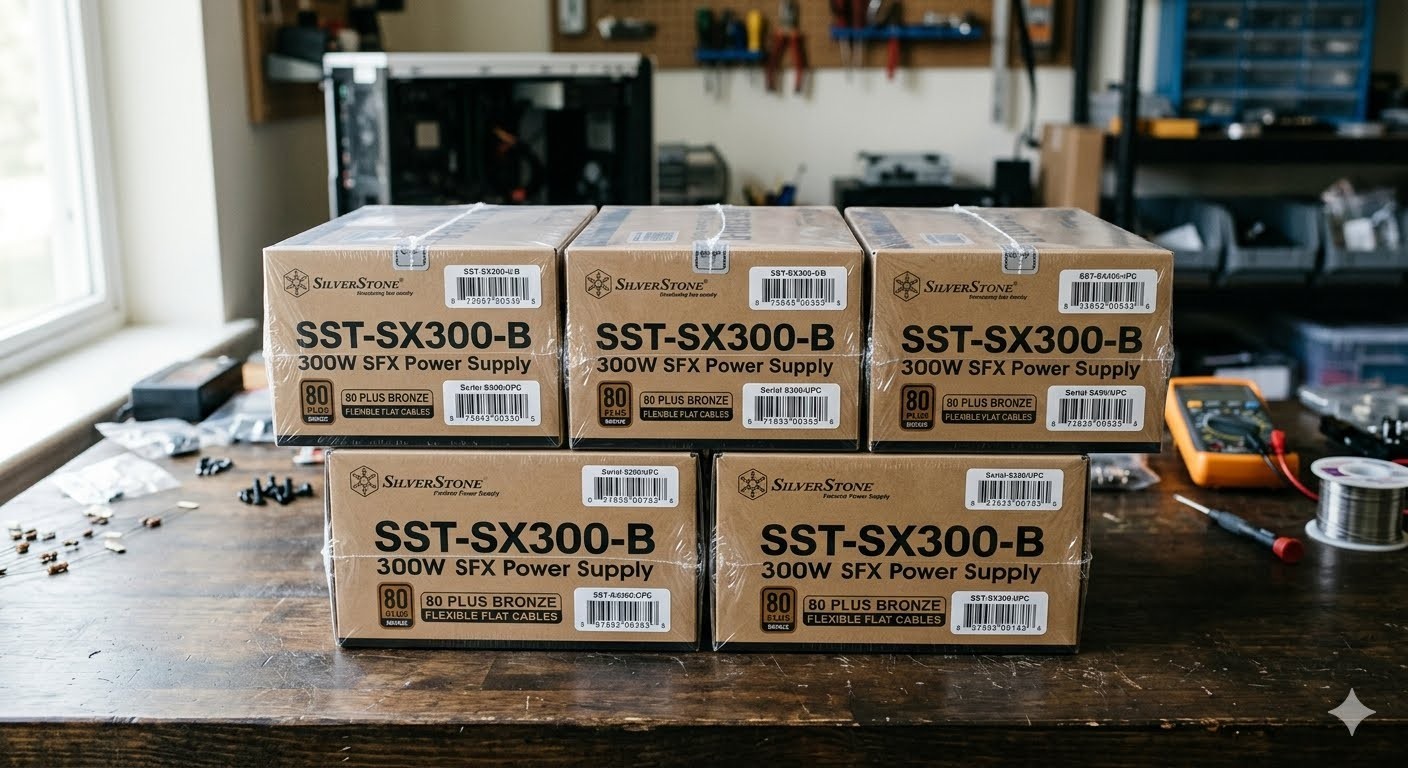 LOT OF 5  Silverstone SST-SX300-B 300W SFX Active PFC 80 PLUS Bronze NEW SEALED