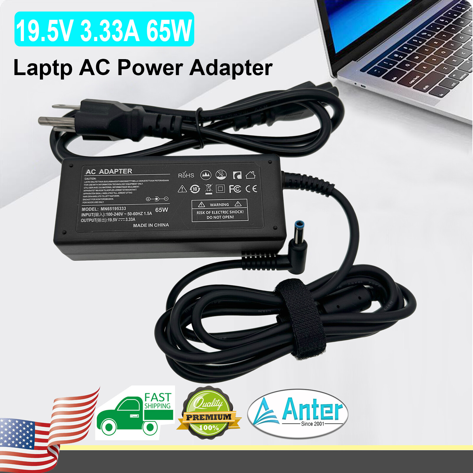 AC Adapter Charger for HP Chromebook 11-v002dx 11-v002tu 11-v010nr 11-v010wm