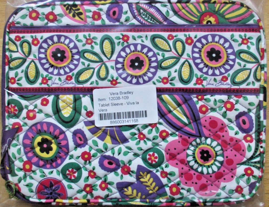 Vera Bradley ~ Viva la Vera #12038-109 * Tablet Sleeve ~ NEW ~ iPad Case