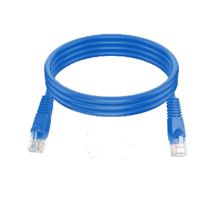LOT OF 5 ICPCSJ07BL - ICC - PATCH CORD, CAT 5e MOLDED BOOT, 3 FT BLUE - NEW