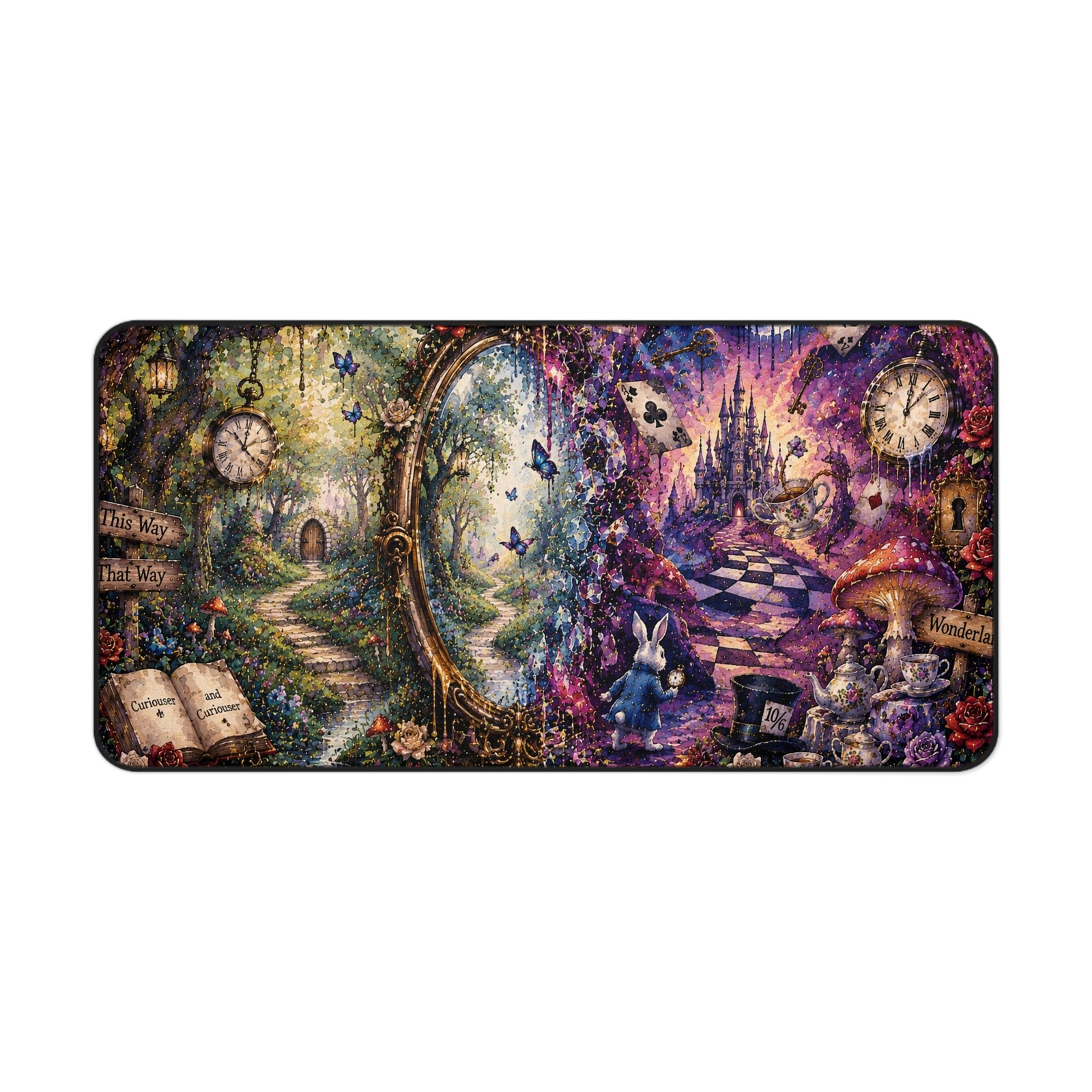 Through the looking Glass Desk Mat | Alice in Wonderland