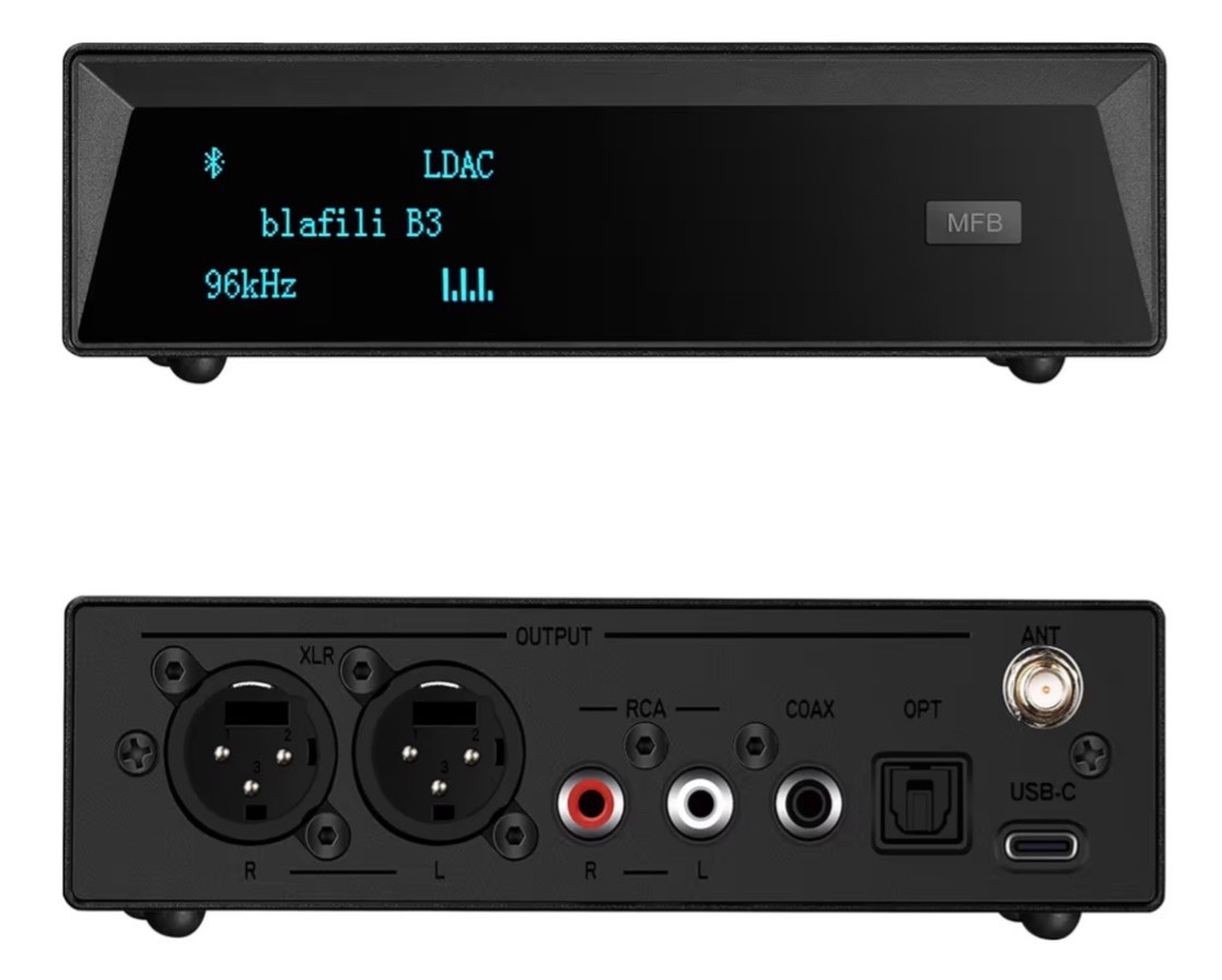 B3 Professional XLR Bluetooth v5.1 Music Receiver, LDAC & aptX HD Streamer, B...