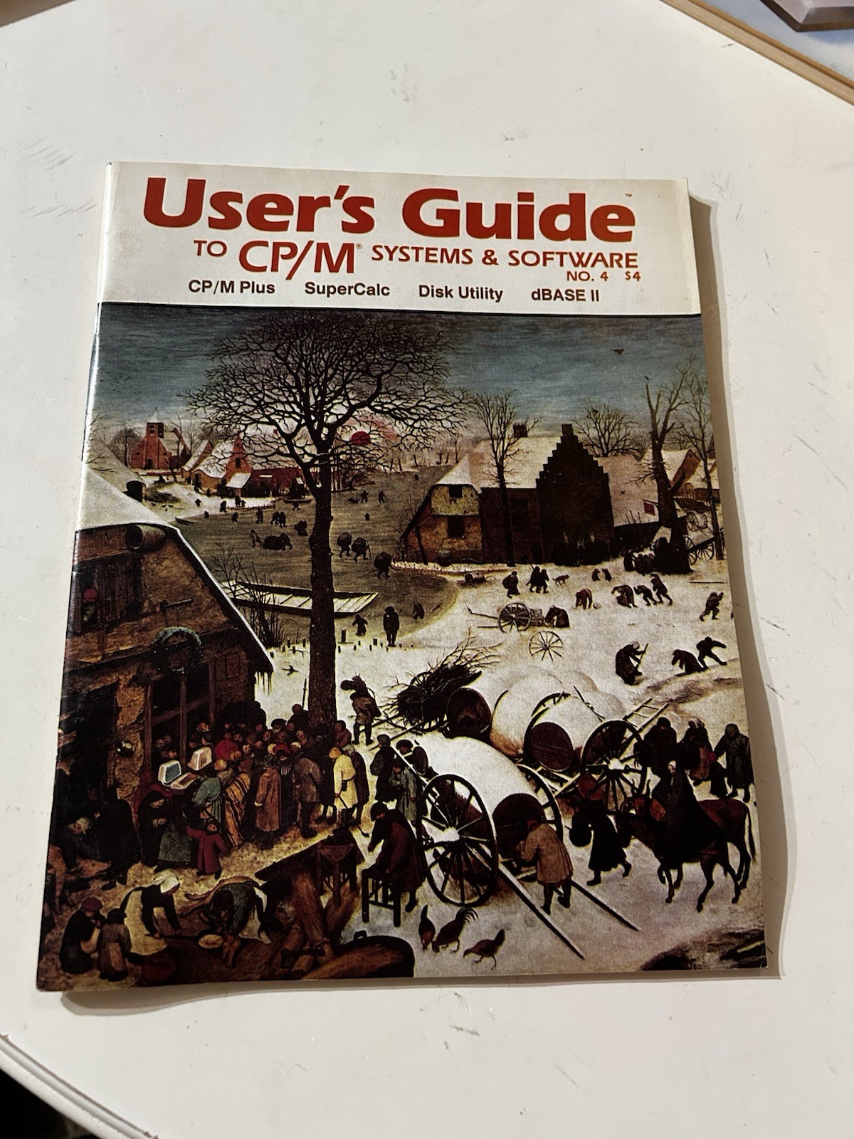 Vintage 1983 User's Guide Magazine No 4 CP/M Plus SuperCalc dBASE II Software