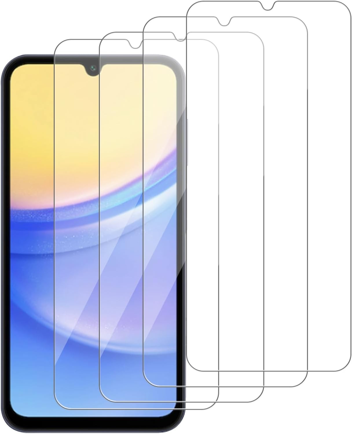 4 Pack Tempered Glass Screen Protectors for Samsung Galaxy A16 5G - 9H Hardness,