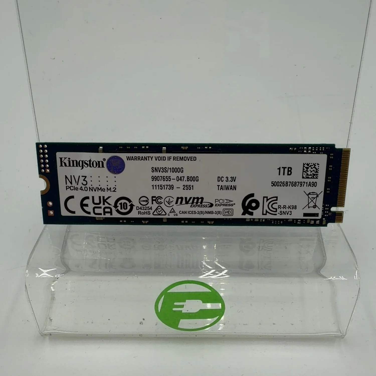 Kingston 2280mm NV3 1TB M.2 NVMe Gen 4.0 x 4 SSD SNV3S