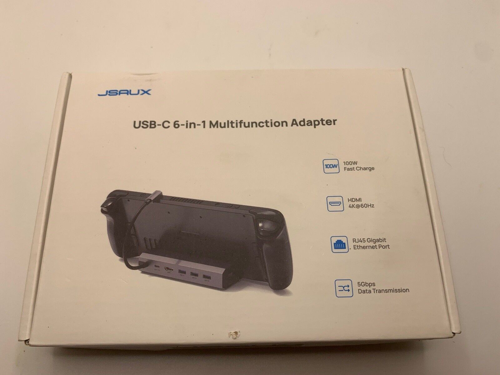 JSAUX Docking Station Deck USB -C 6-in-1 Multifunction Adapter Model HB0603