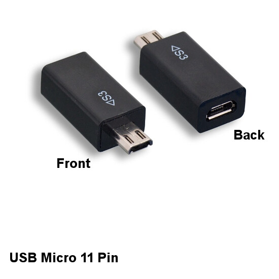 USB Micro 5Pin to Micro 11 Pin Adapter for Samsung Galaxy Note 2 3 S3 S4 S5