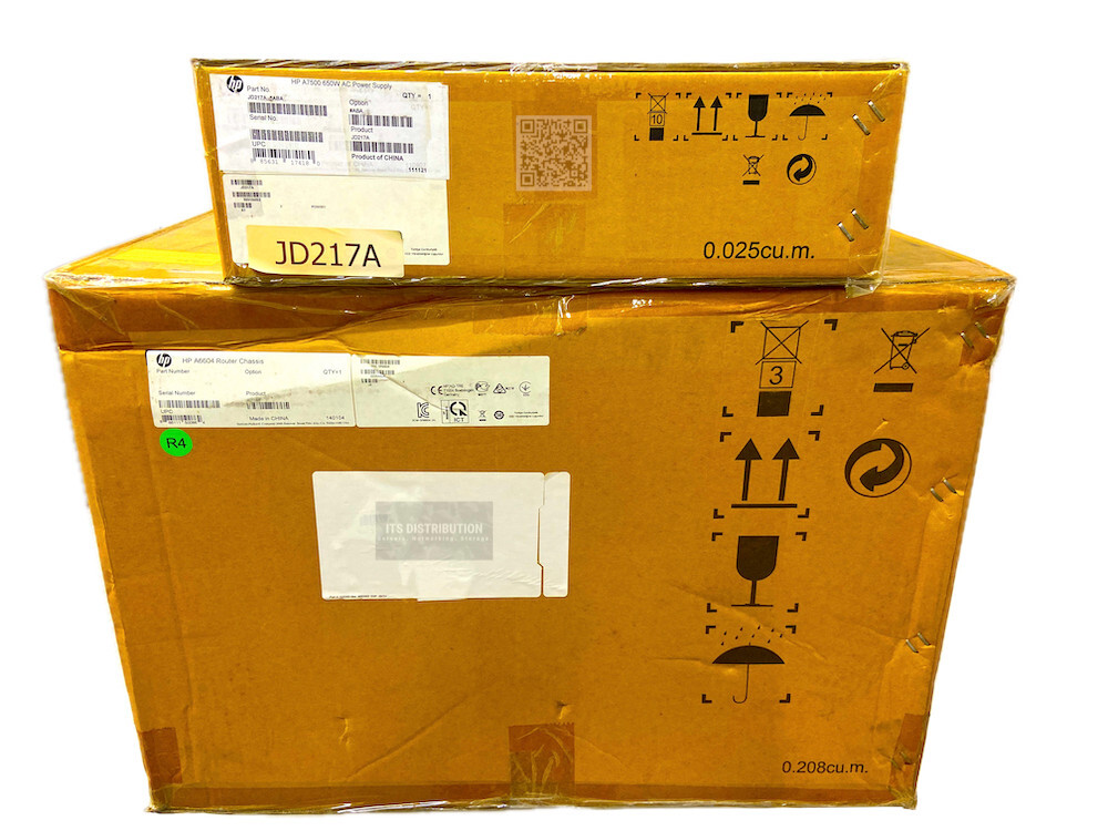 JC178B I Brand New HPE FlexNetwork SR6604 0235A0JE Router Chassis + JD217A PSU