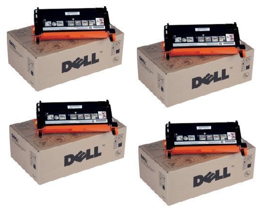 4 x Genuine Toner DELL 3130 3130cn / G907C G908C G909C Cartridge LOT