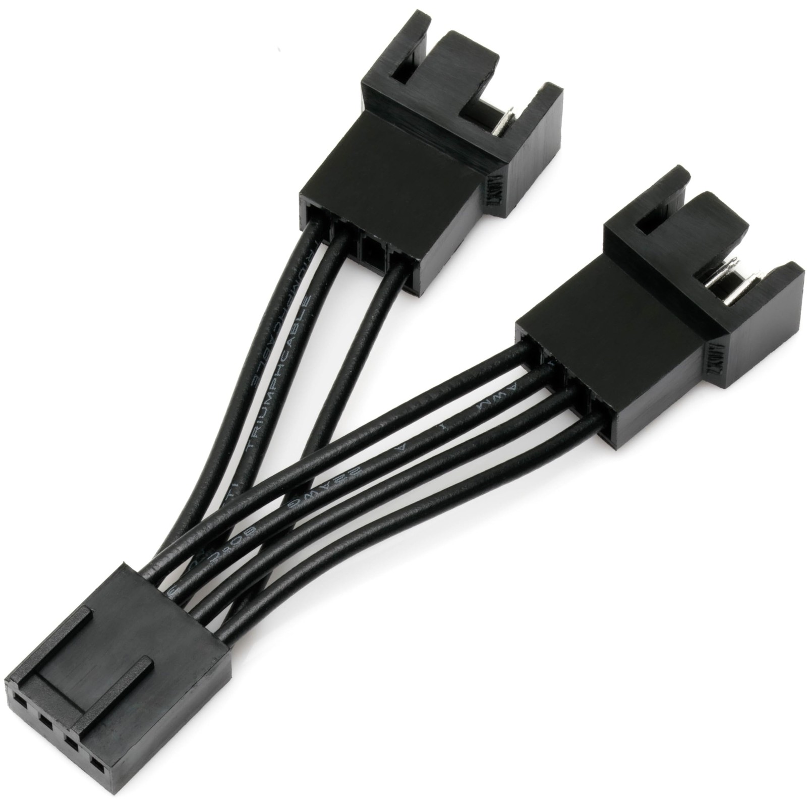 CRJ Mini 2-Way PC Fan Splitter Cables (2-Pack) - 2.5-inch (6cm) - Minimalist ...