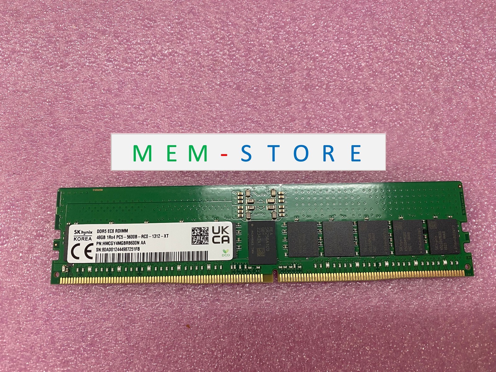 SK Hynix HMCGY4MGBRB227N 48GB DDR5-5600MHz RDIMM 1RX4 RAM Memory for ASUS RS720A