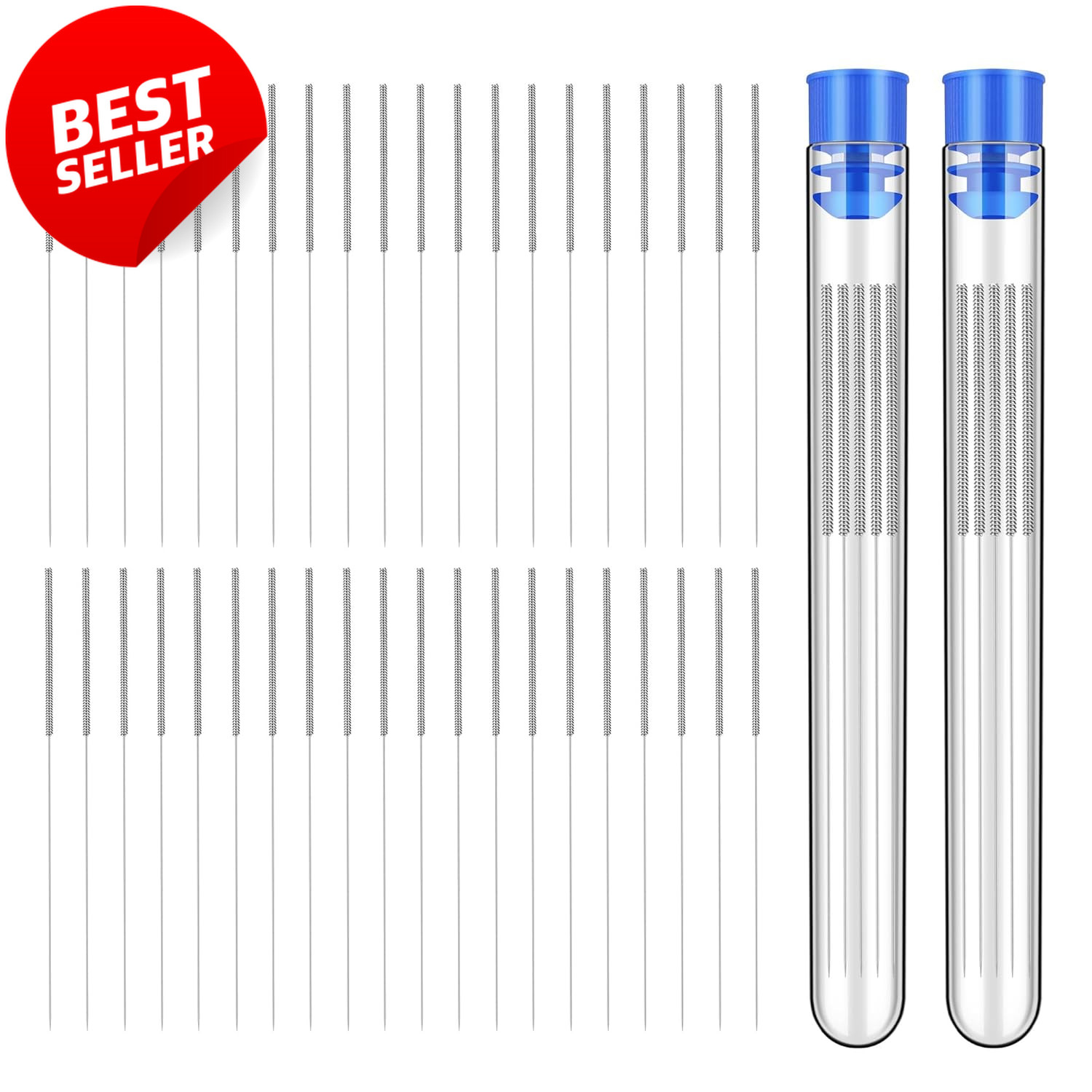 40 Pcs 3D Printer Nozzle Cleaning Kit 0.4mm Stainless Steel Clog Removal Tools -
