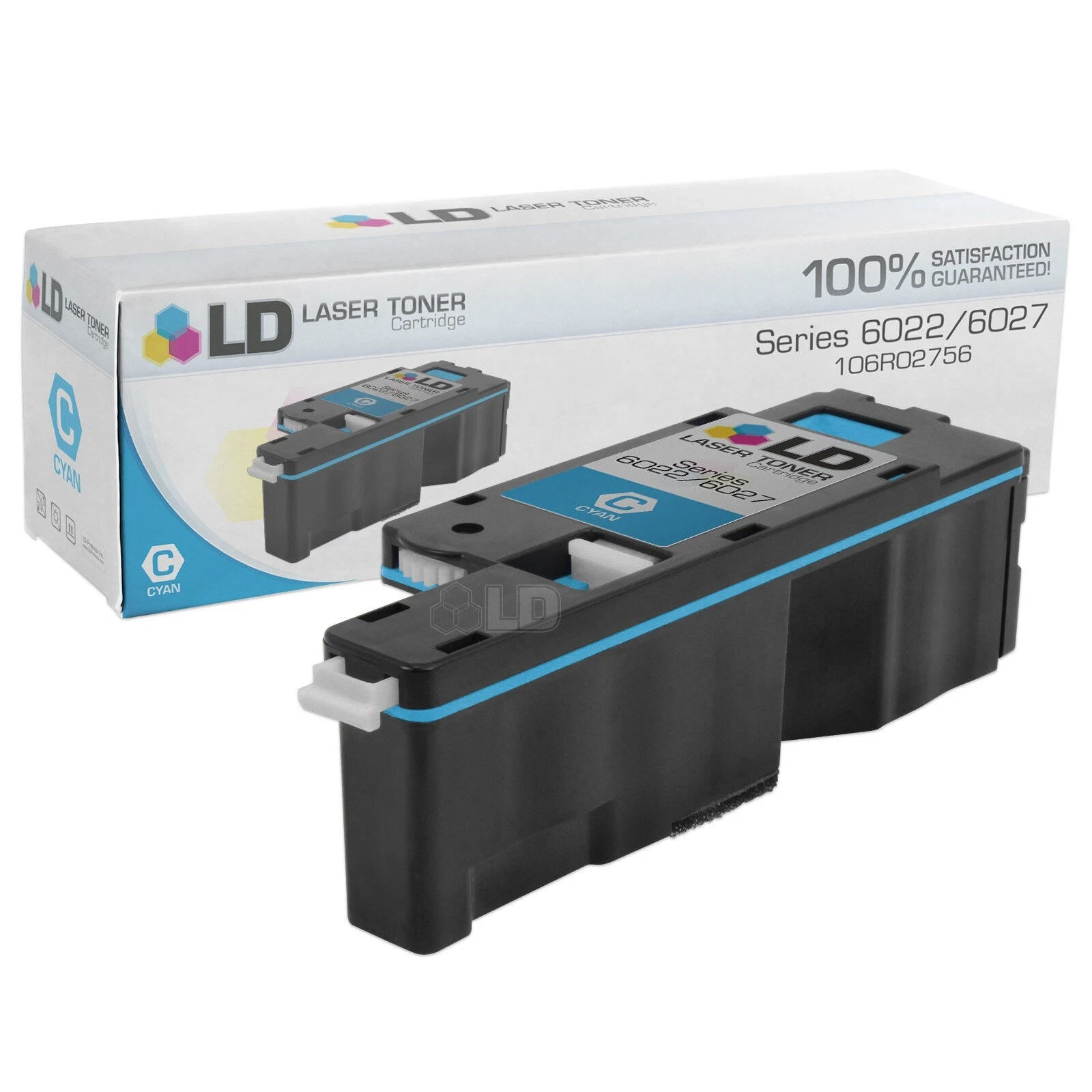 LD Compatible Xerox 106R02756 Cyan Toner Cartridge for 6022/6027