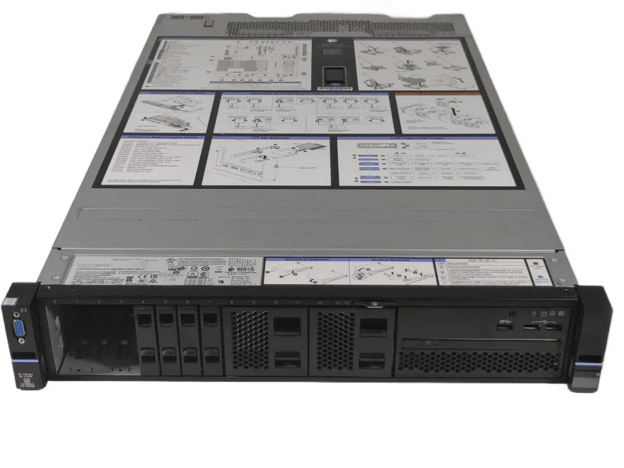 Lenovo x3650 M5 8SFF 2U Server 2x E5-2690 v3 2.6Ghz 128gb M5120 Raid 2x 750w