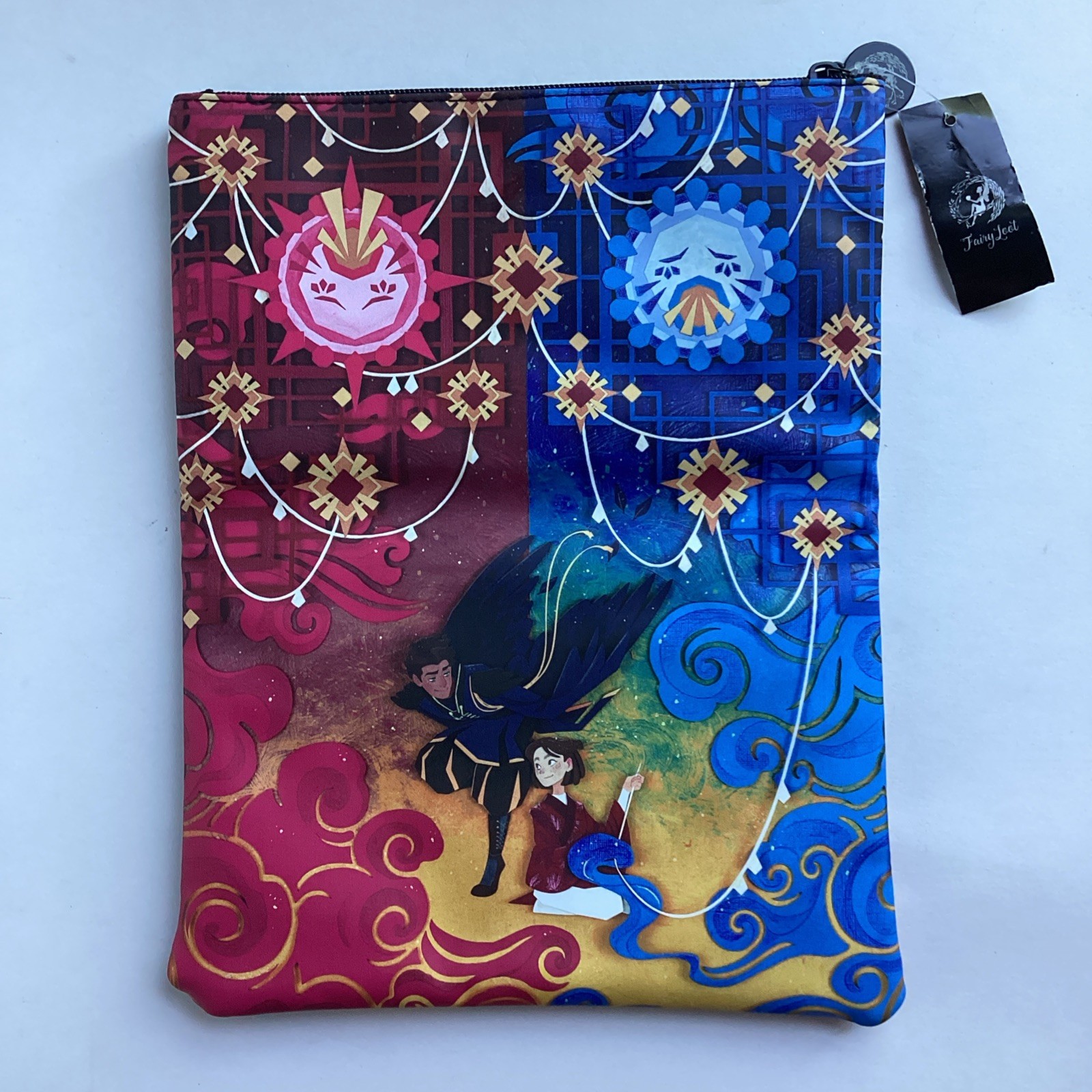 Fairyloot Spin The Dawn Tablet Book Sleeve Padded Case Fantasy 11.5” x 9” Zipper
