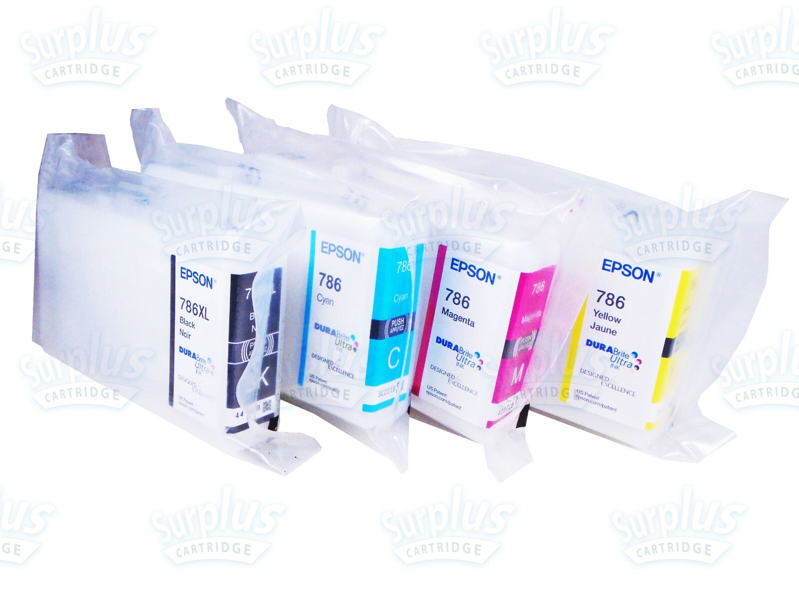 4PK Genuine Epson 786XL Black & Standard 786 Color WF4640 WF5110 WF5690 