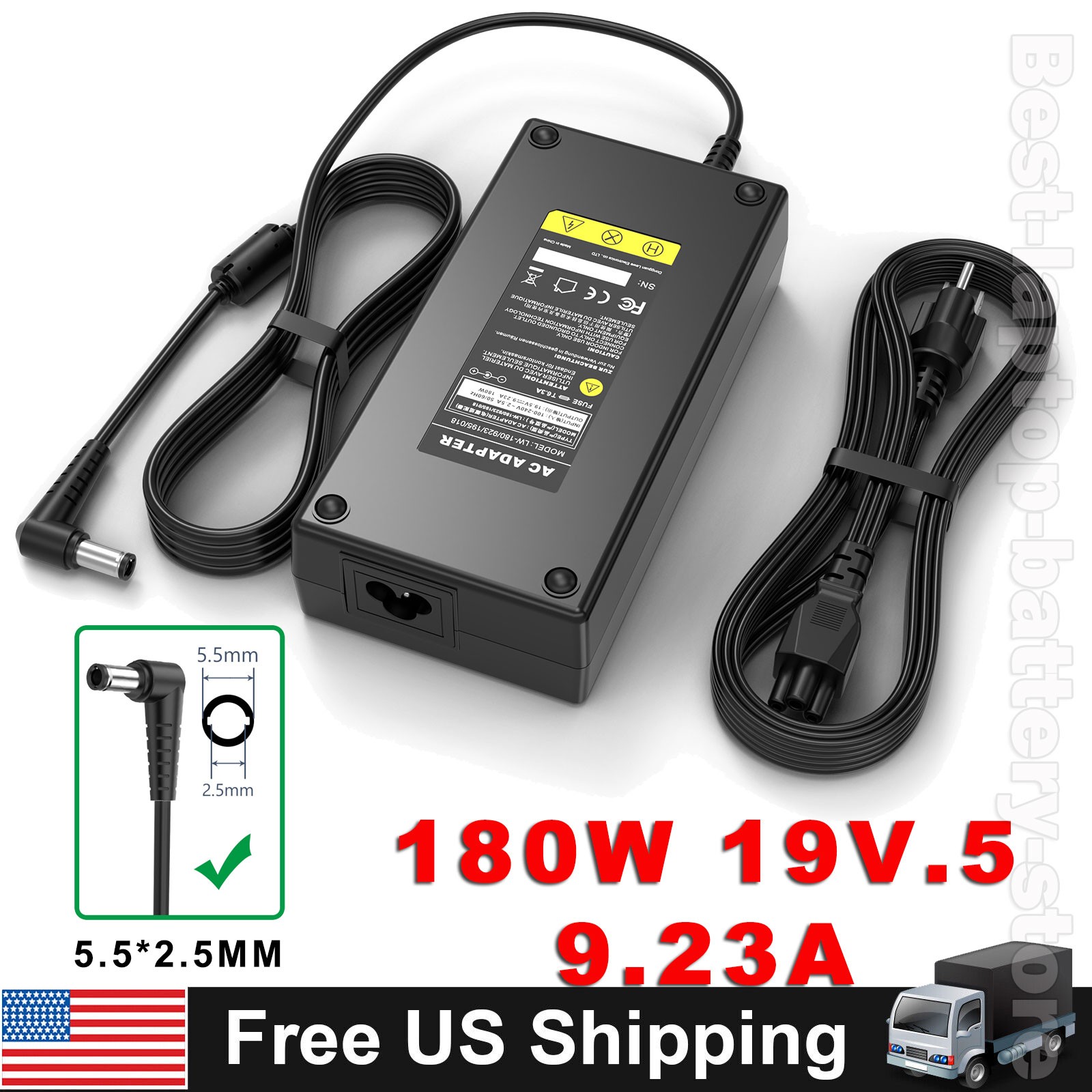 180W Laptop Adapter Charger For ASUS ADP-180MB F ADP-180MBF MSI G75 G75VW G75V